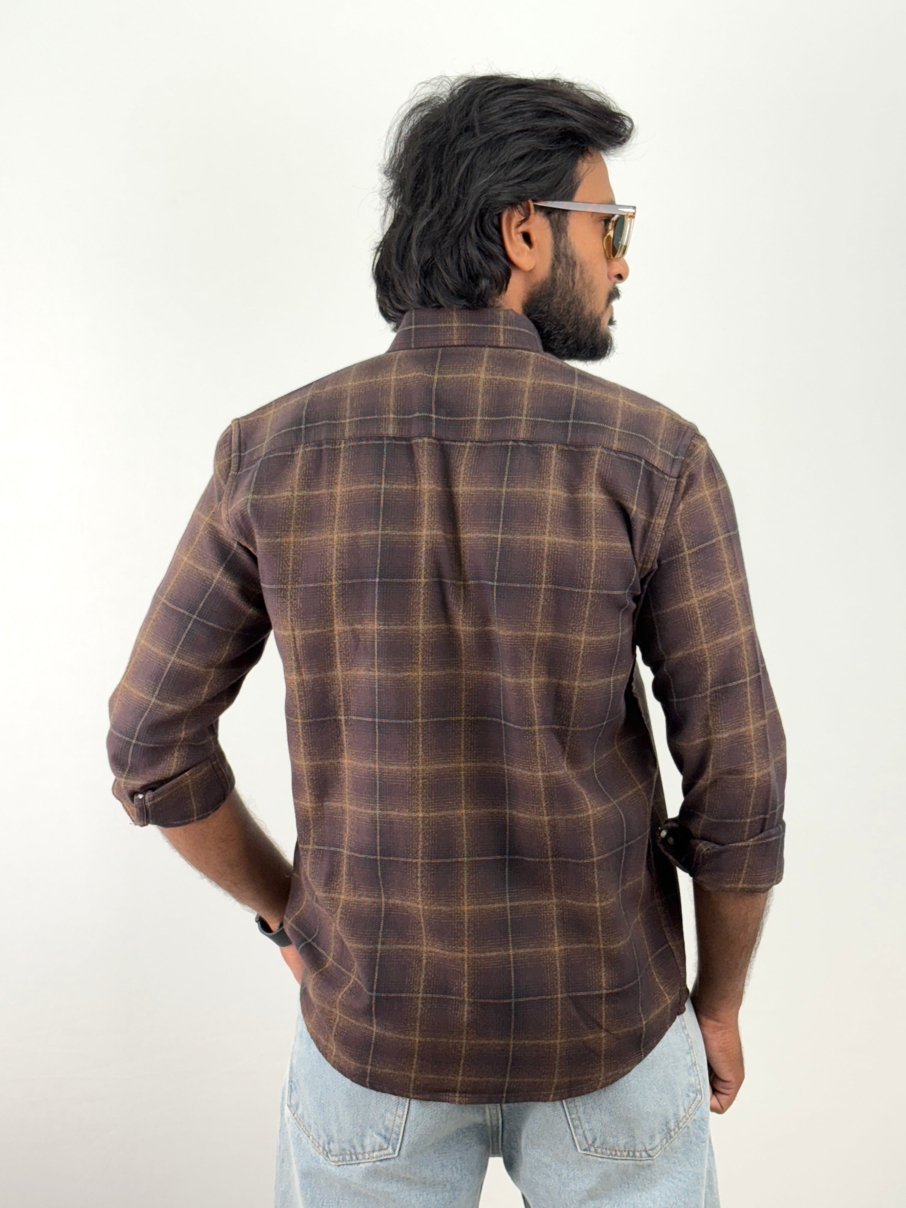 Dark Brown Flannel Shirts
