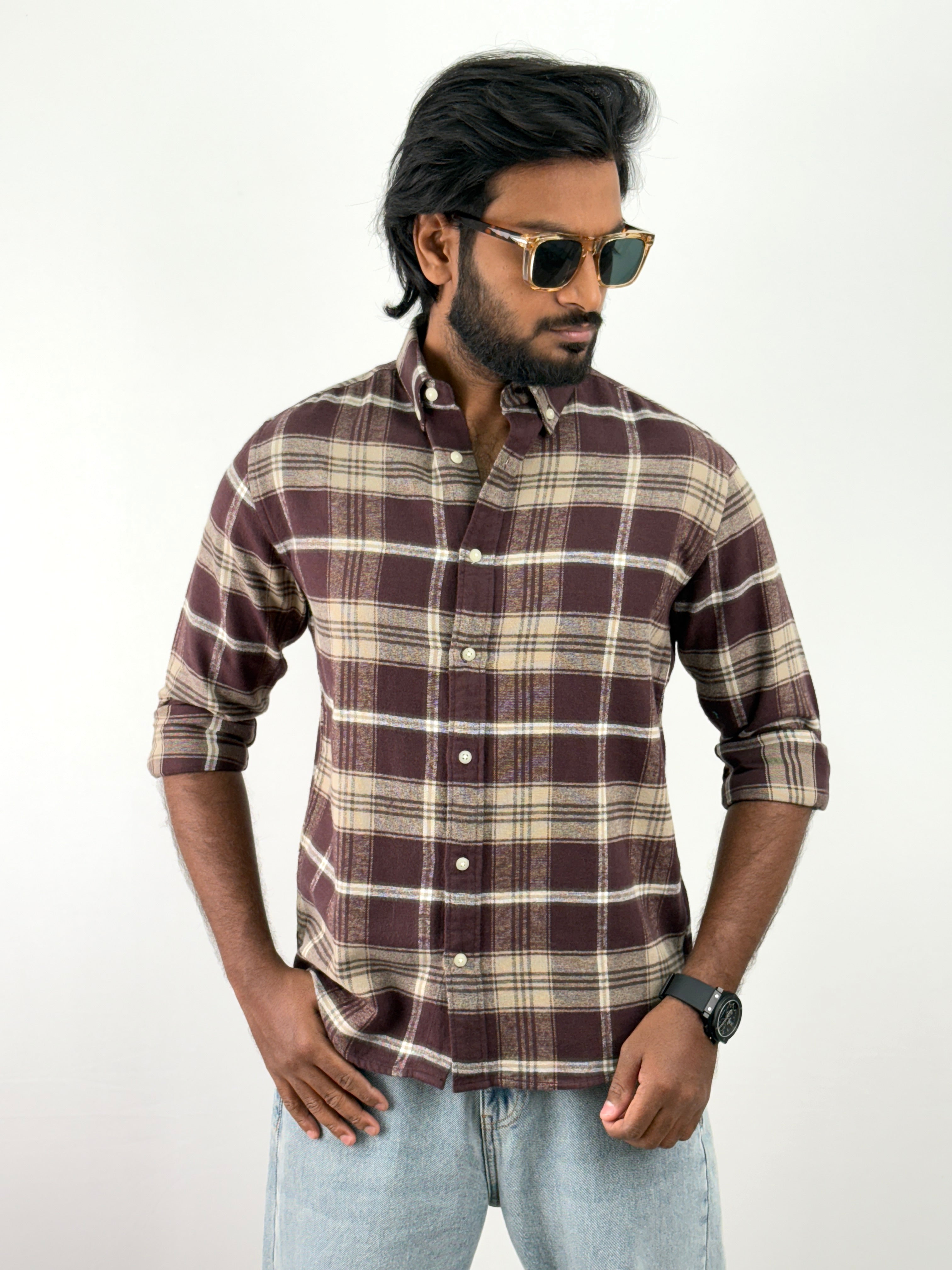 Brown Flannel Shirts