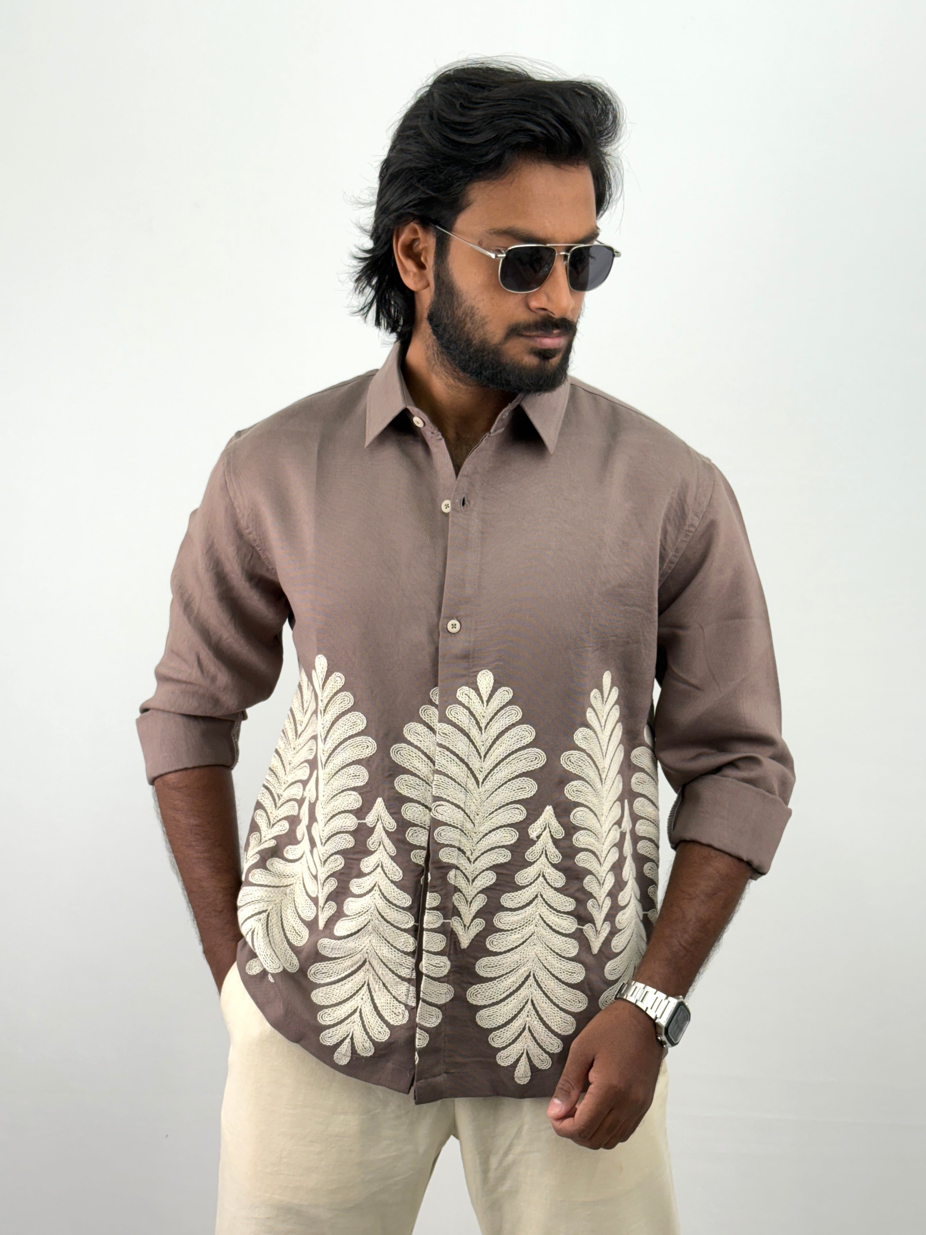 Ash Embroidery Shirts