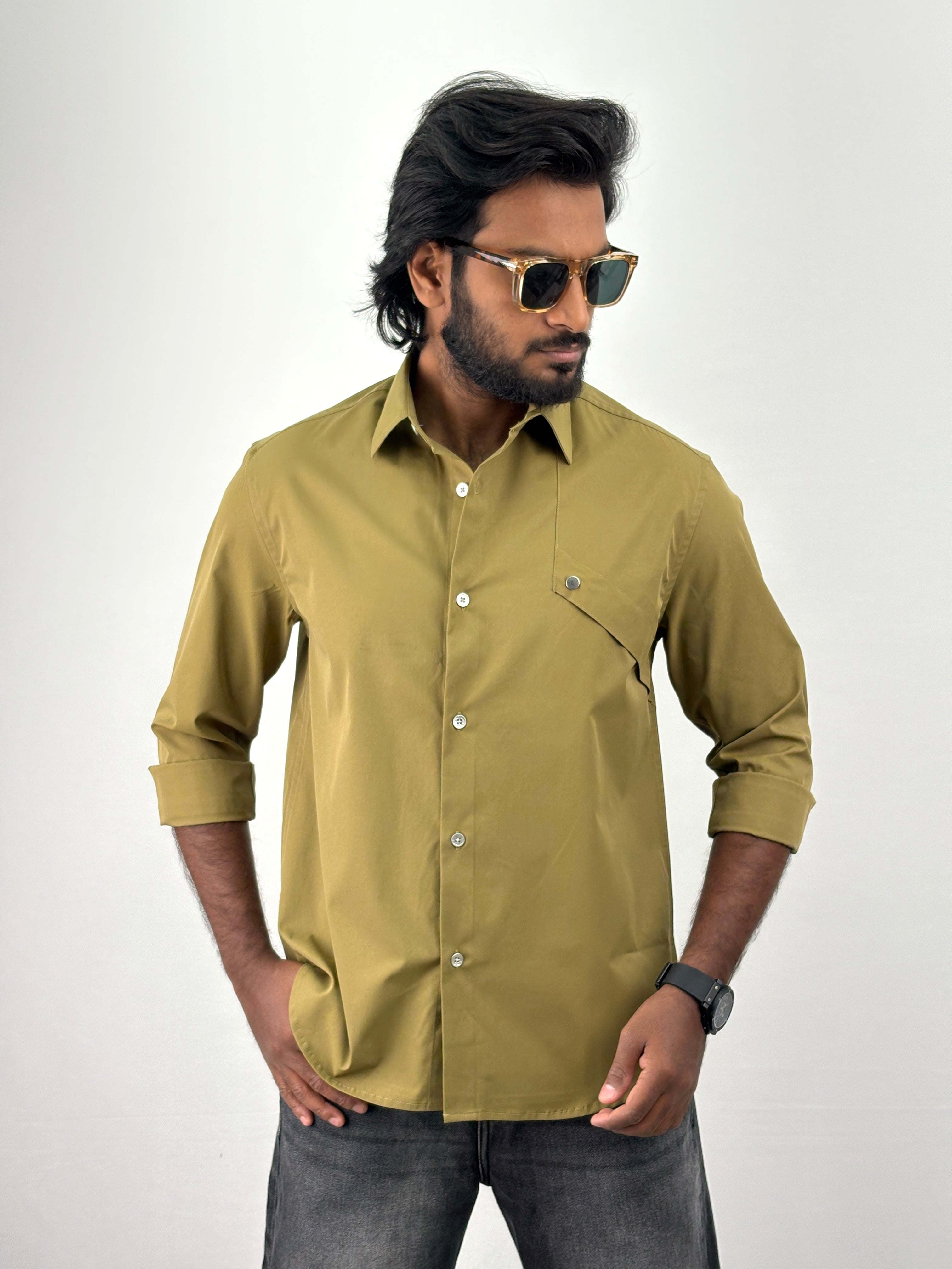 Olive Oversized Shirt