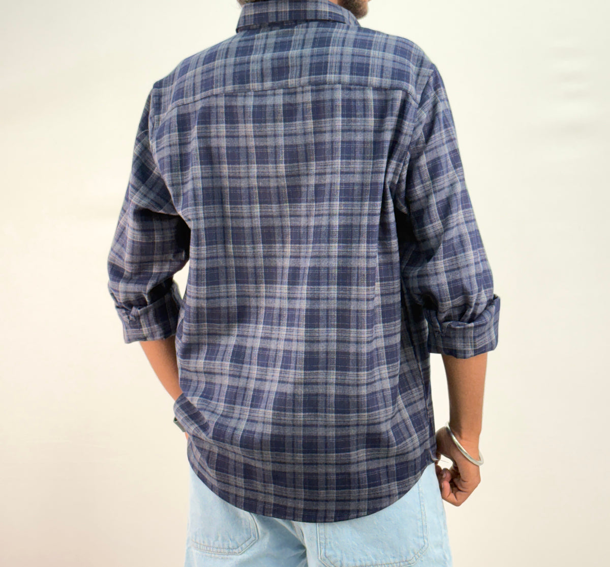 Navy IMP Flannel Shirt 2
