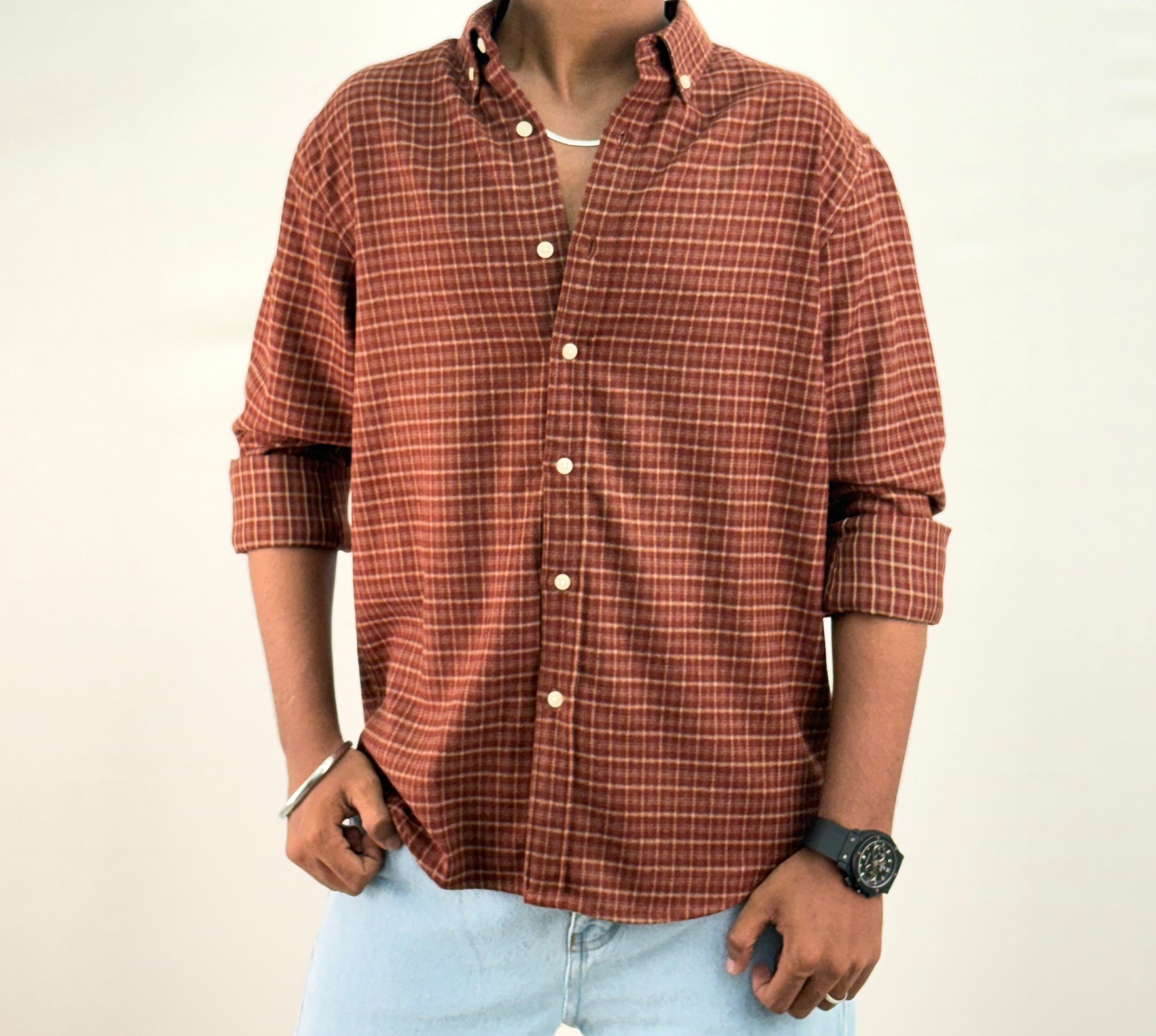 Brick Red IMP Flannel Shirt 2