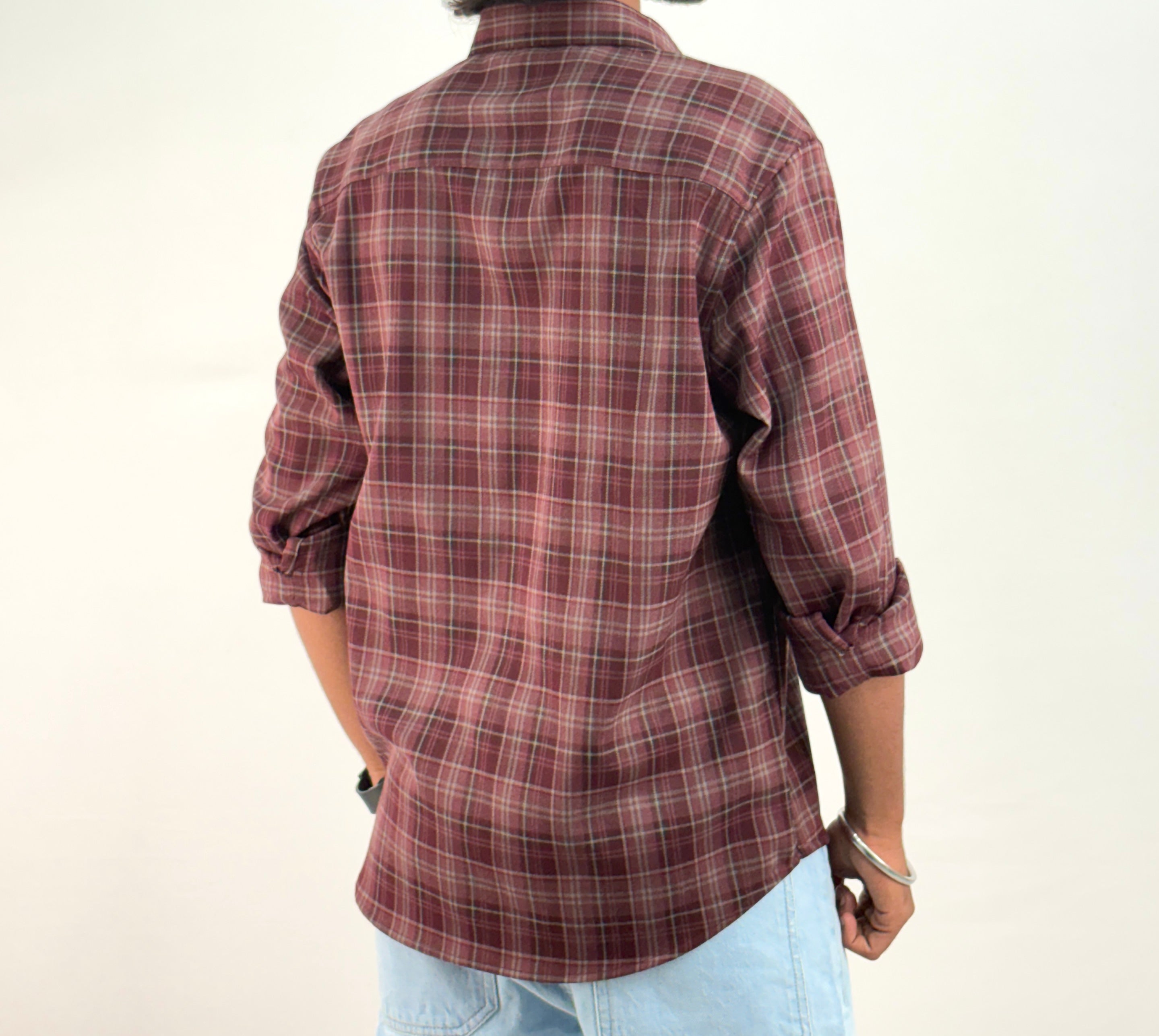 Burgundy IMP Flannel Shirt 2