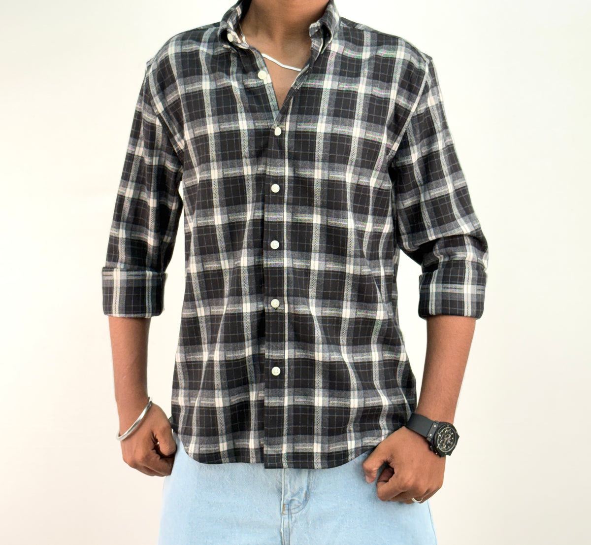 Black IMP Flannel Shirt 2