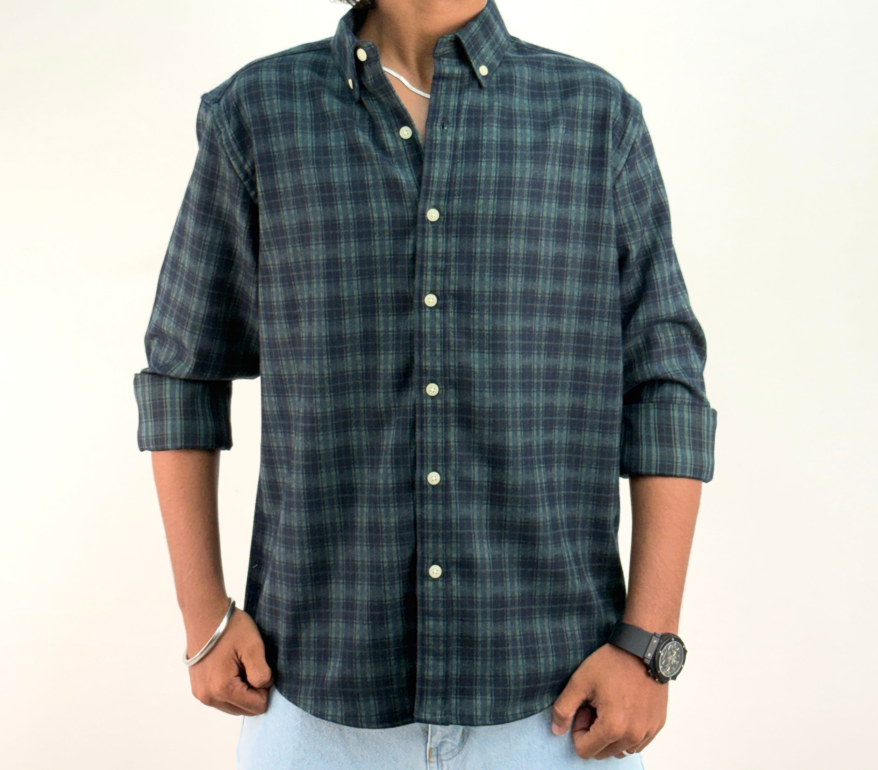 Dark Green IMP Flannel Shirt 2