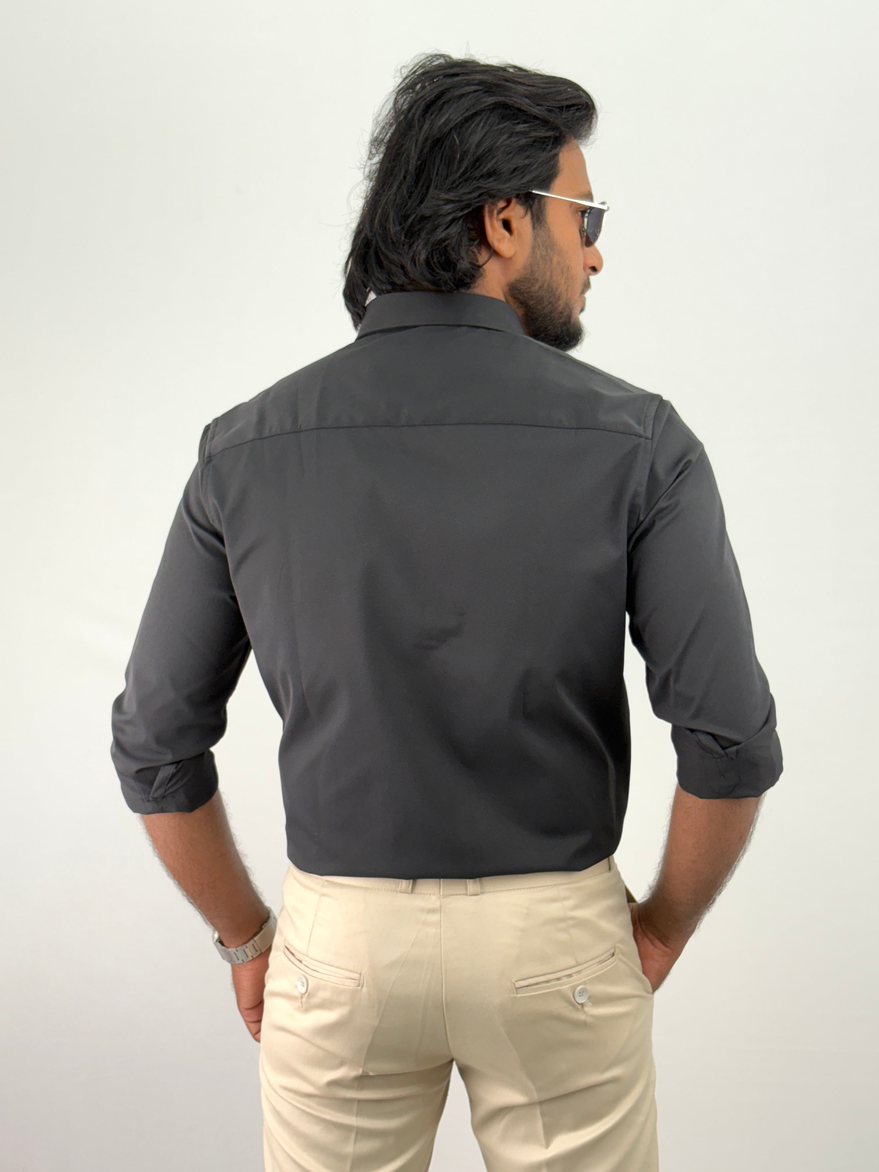 Jet Black IMP Plain Shirt