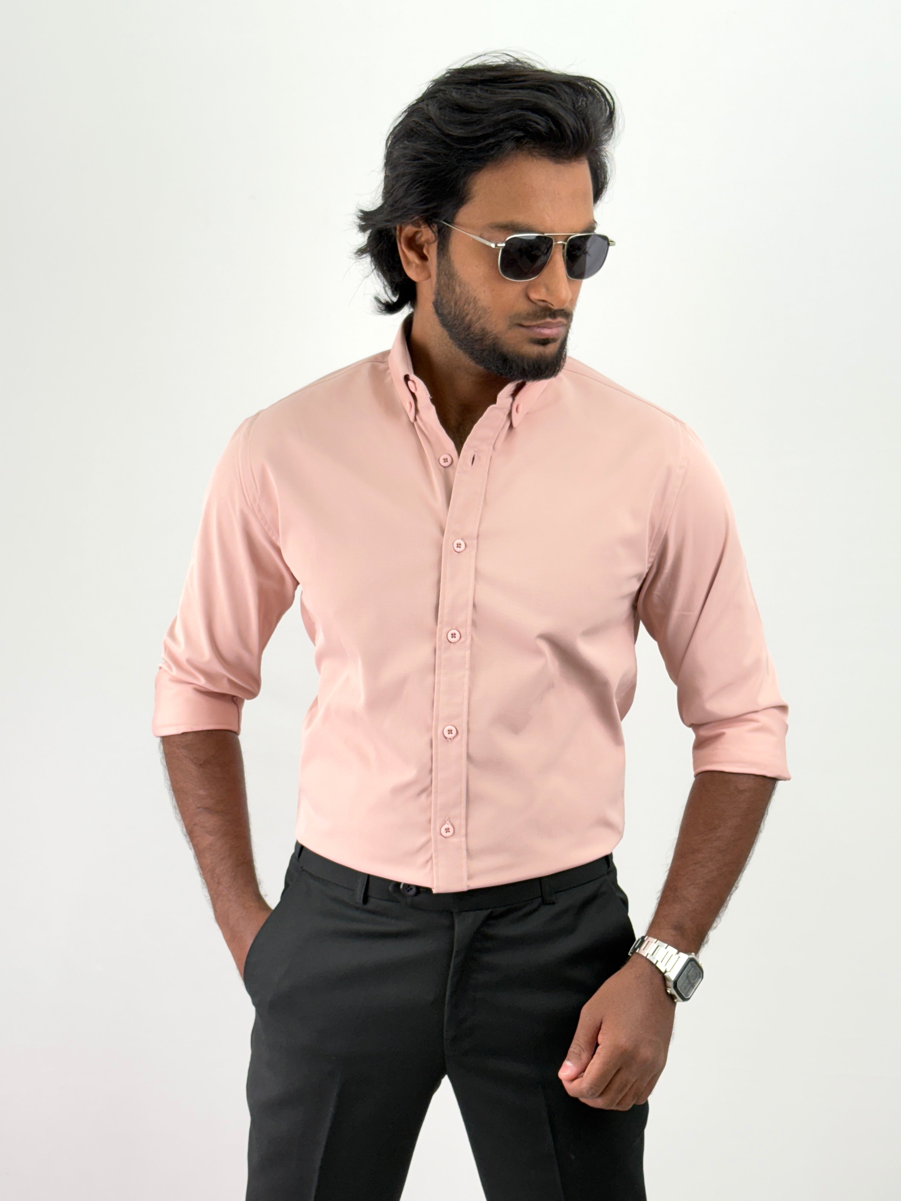 peach IMP Plain Shirt