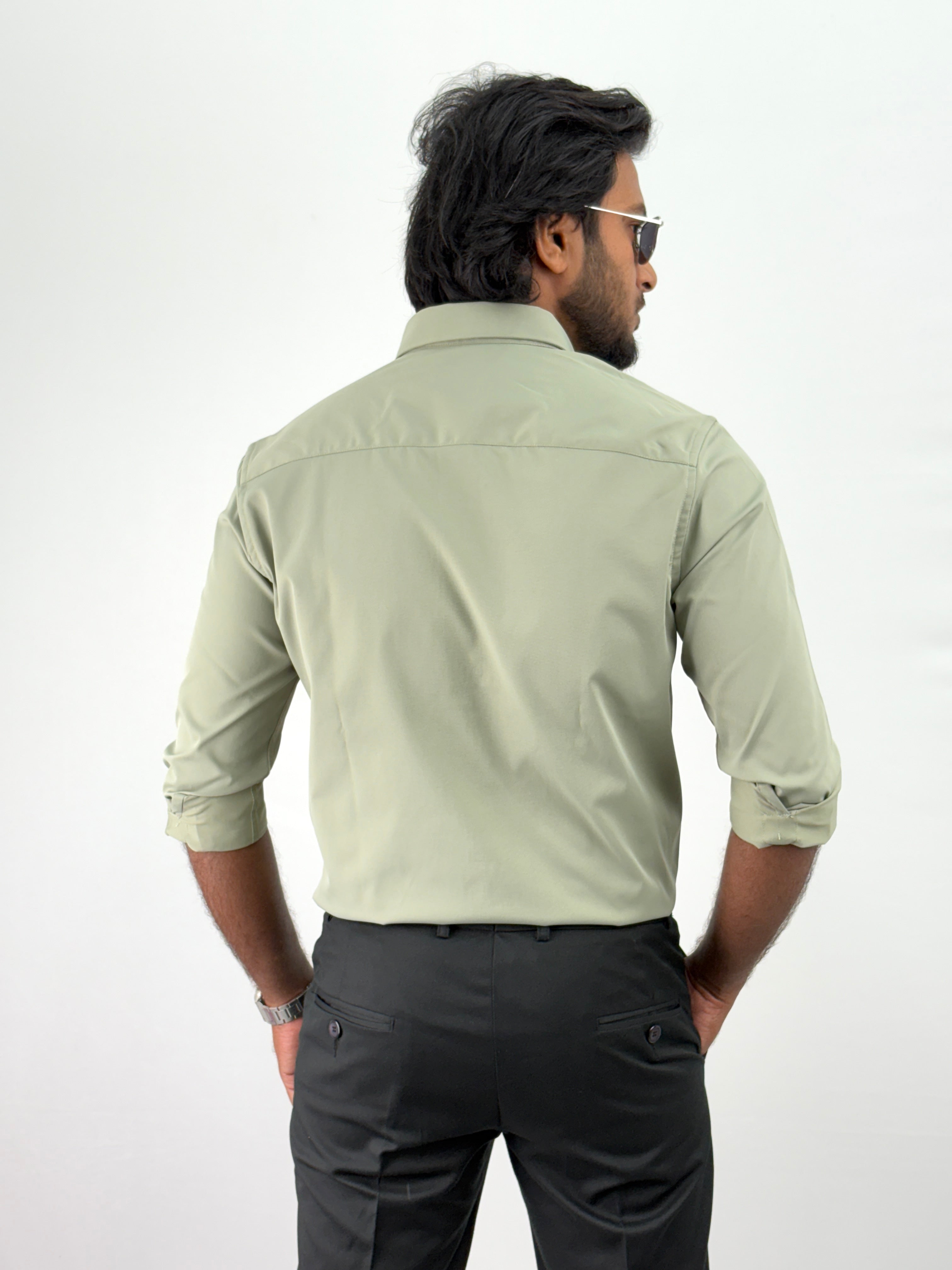 Pale Green IMP Plain Shirt