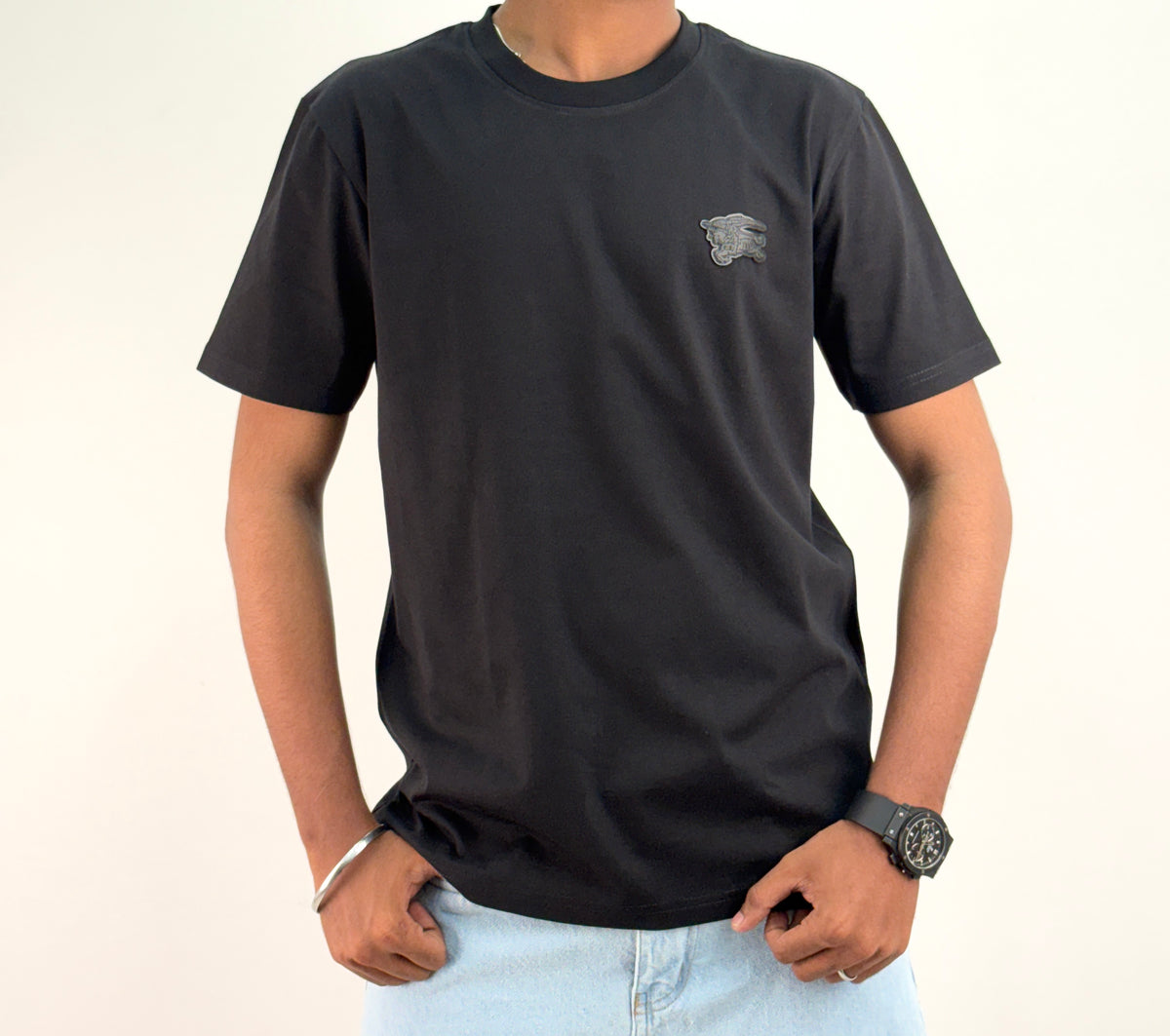 Black Half Sleeve T-Shirt