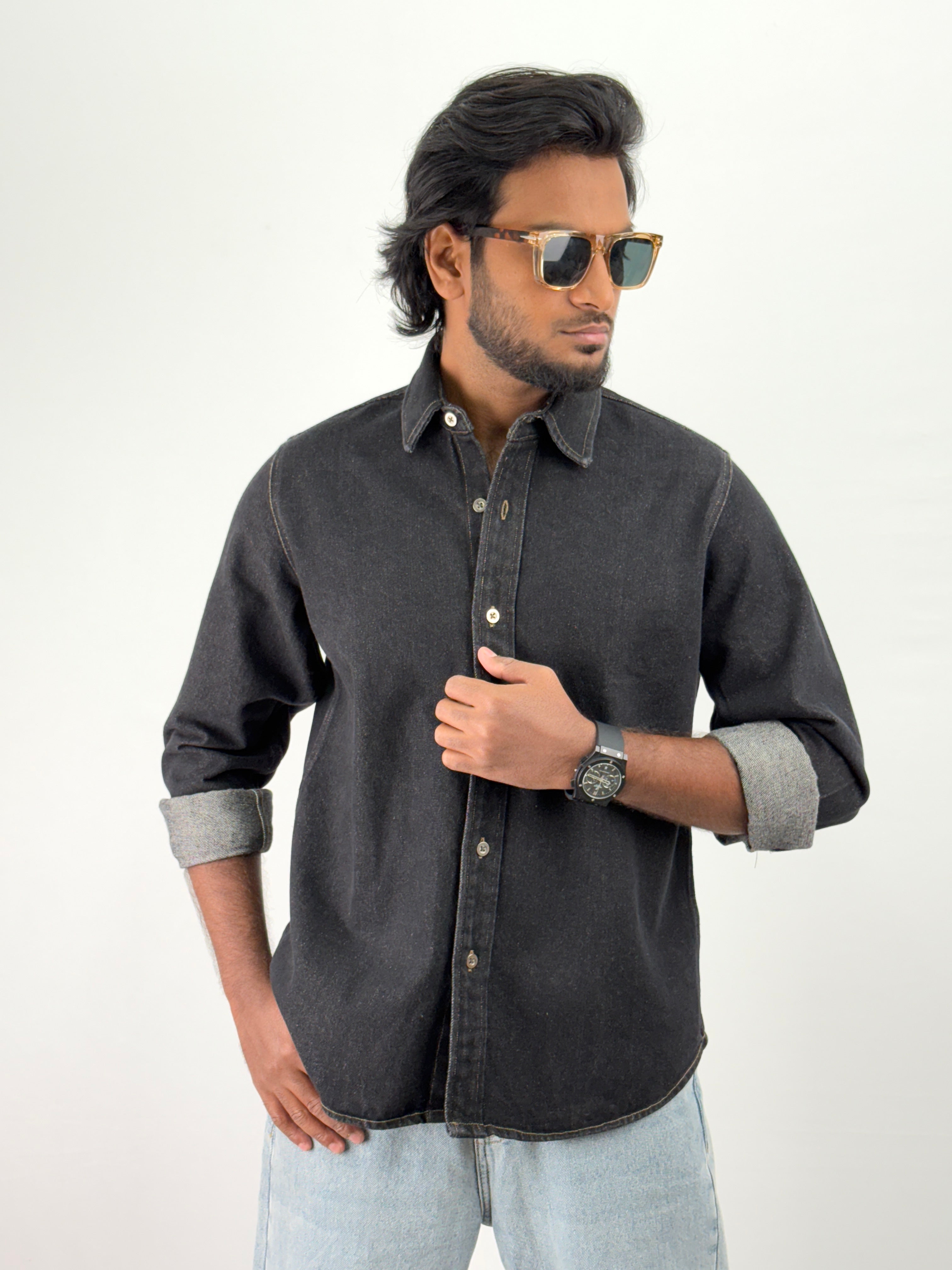 Black Denim Shirts