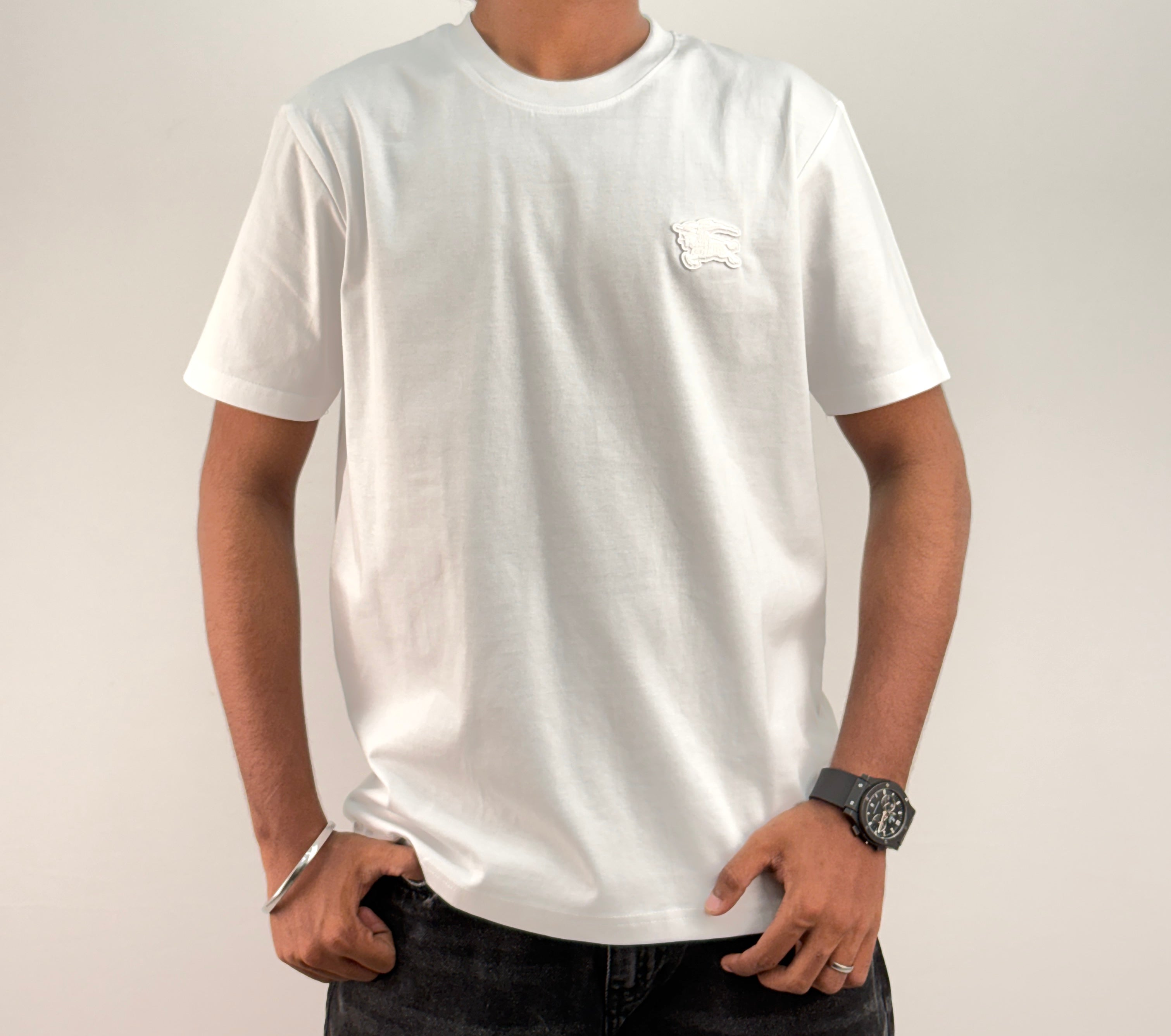 White Half Sleeve T-Shirt