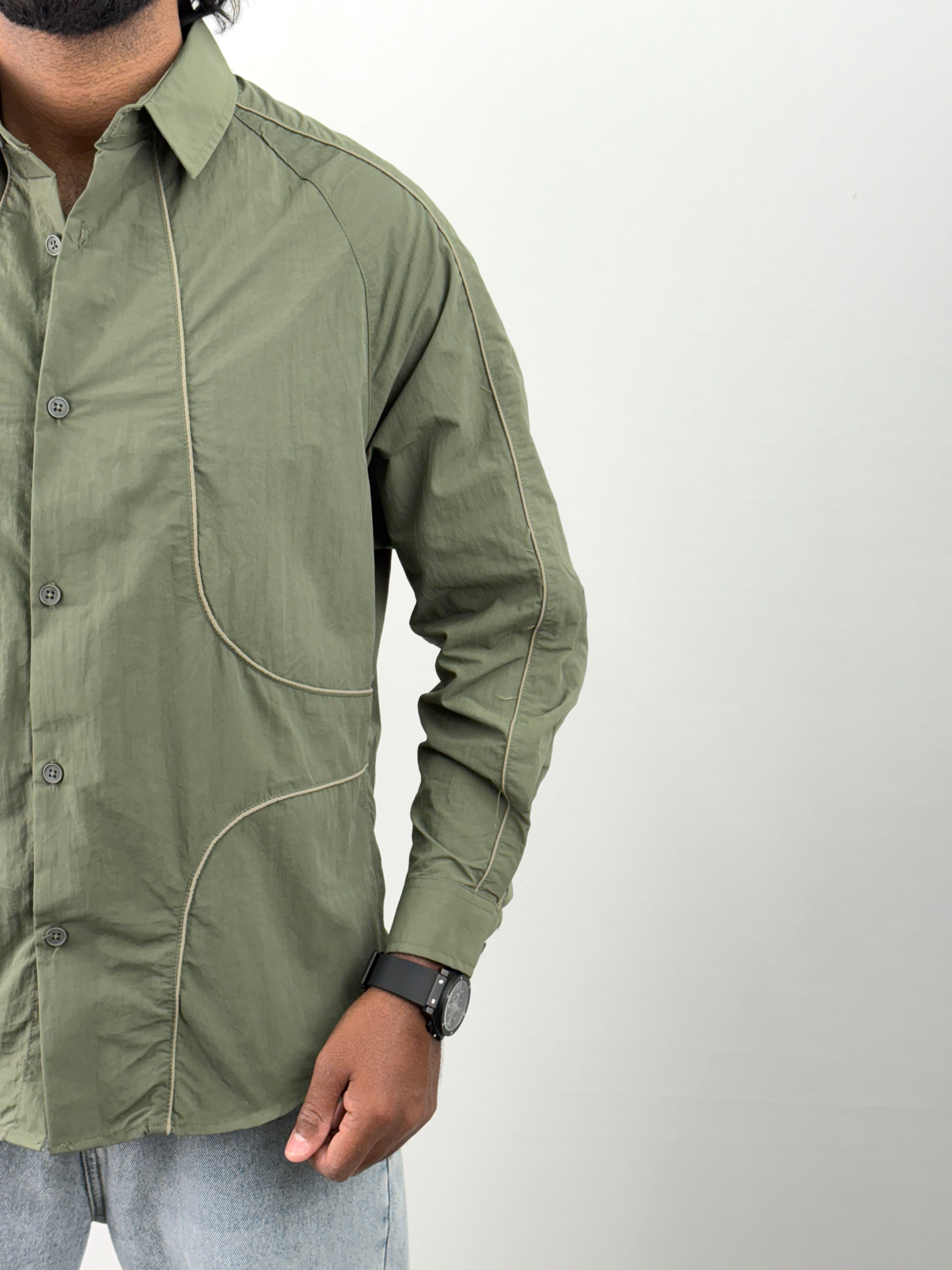 Green Oversized Shirts