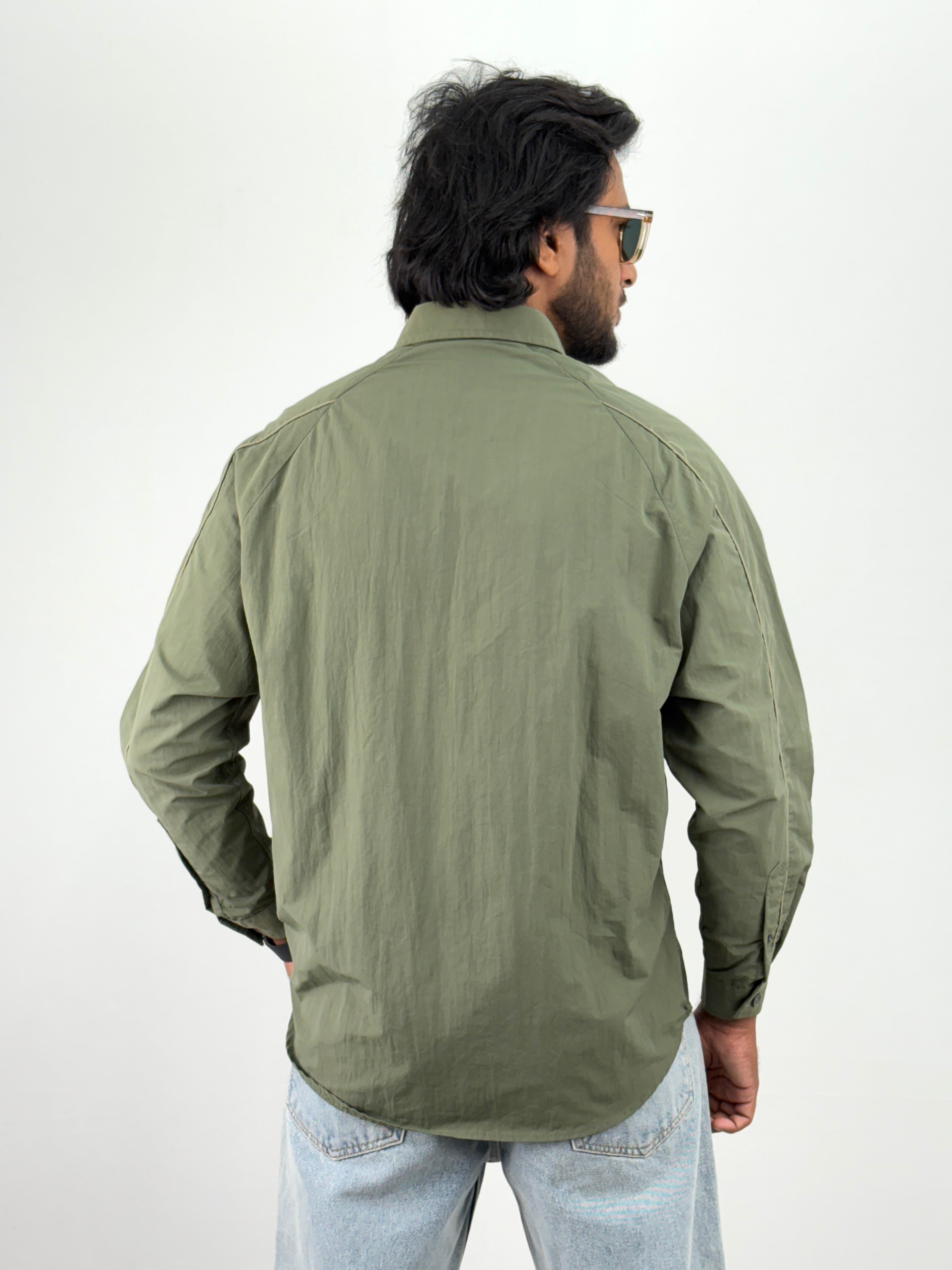 Green Oversized Shirts