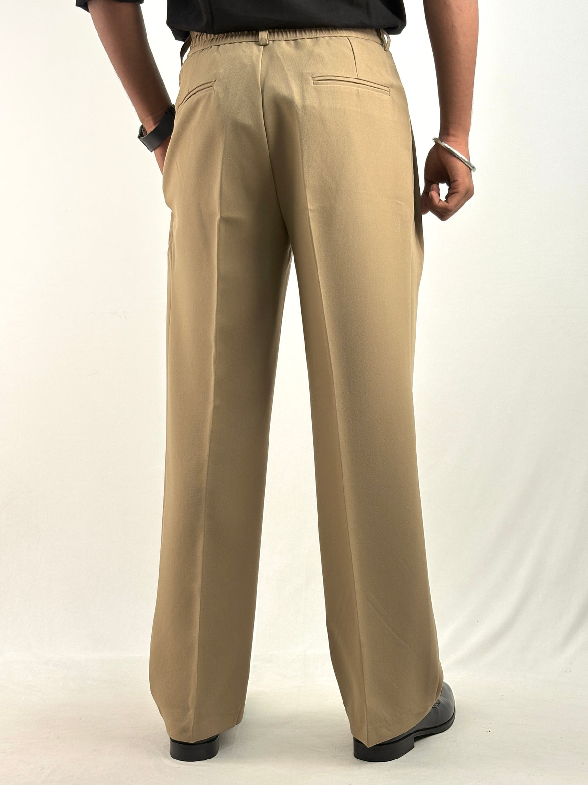Khaki Korean Baggy Pant