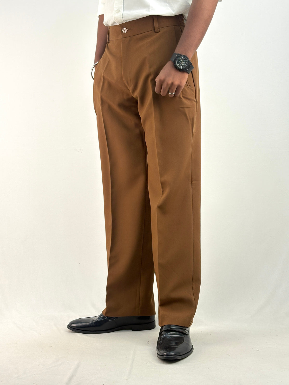 Brown Korean Baggy Pant