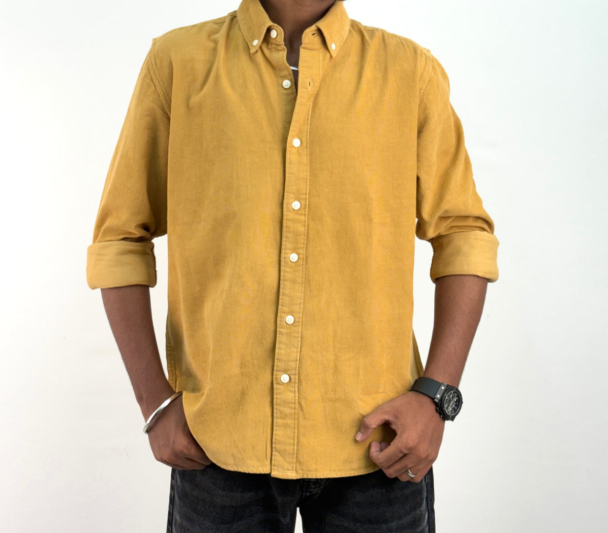 Yellow Corduroy Shirt