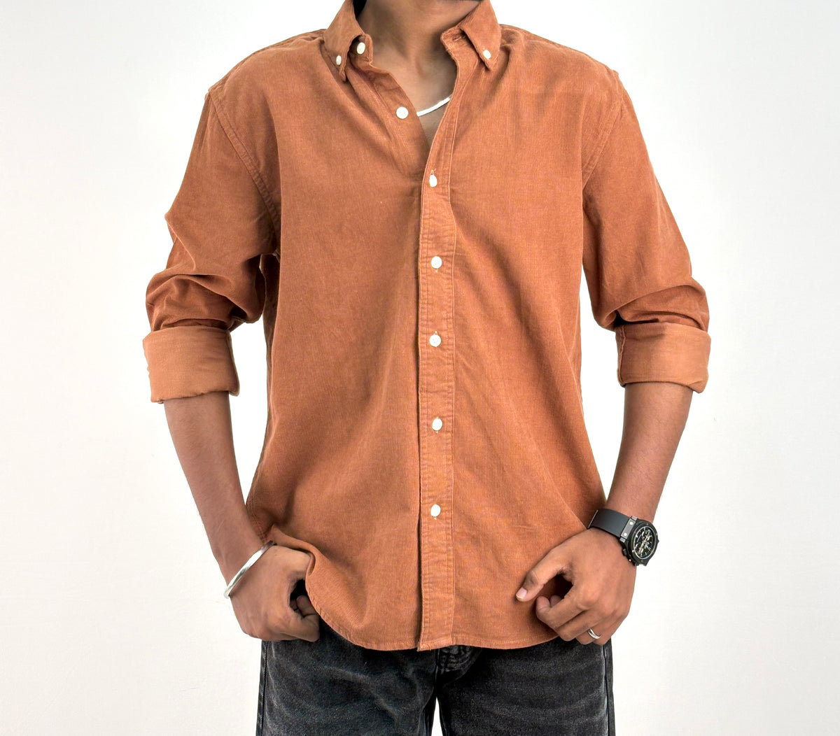 Rust Corduroy Shirt