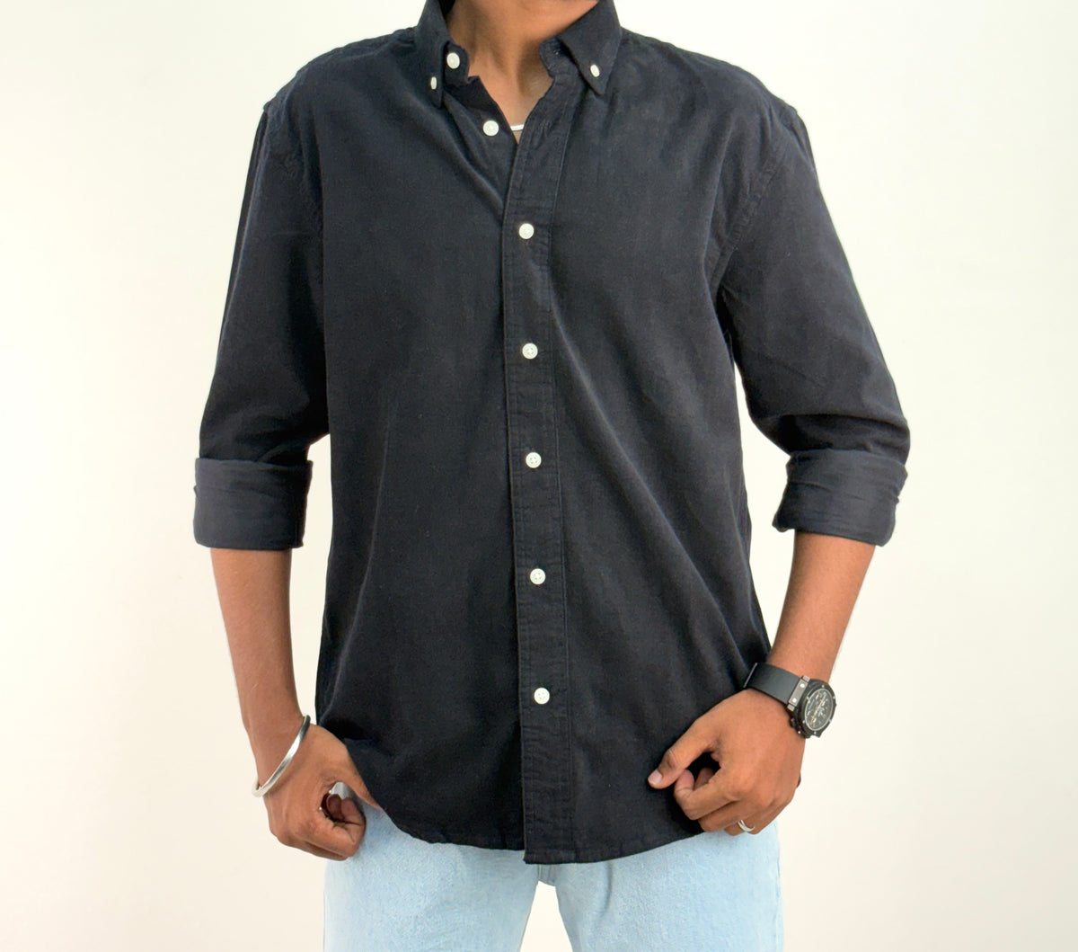 Black Corduroy Shirt