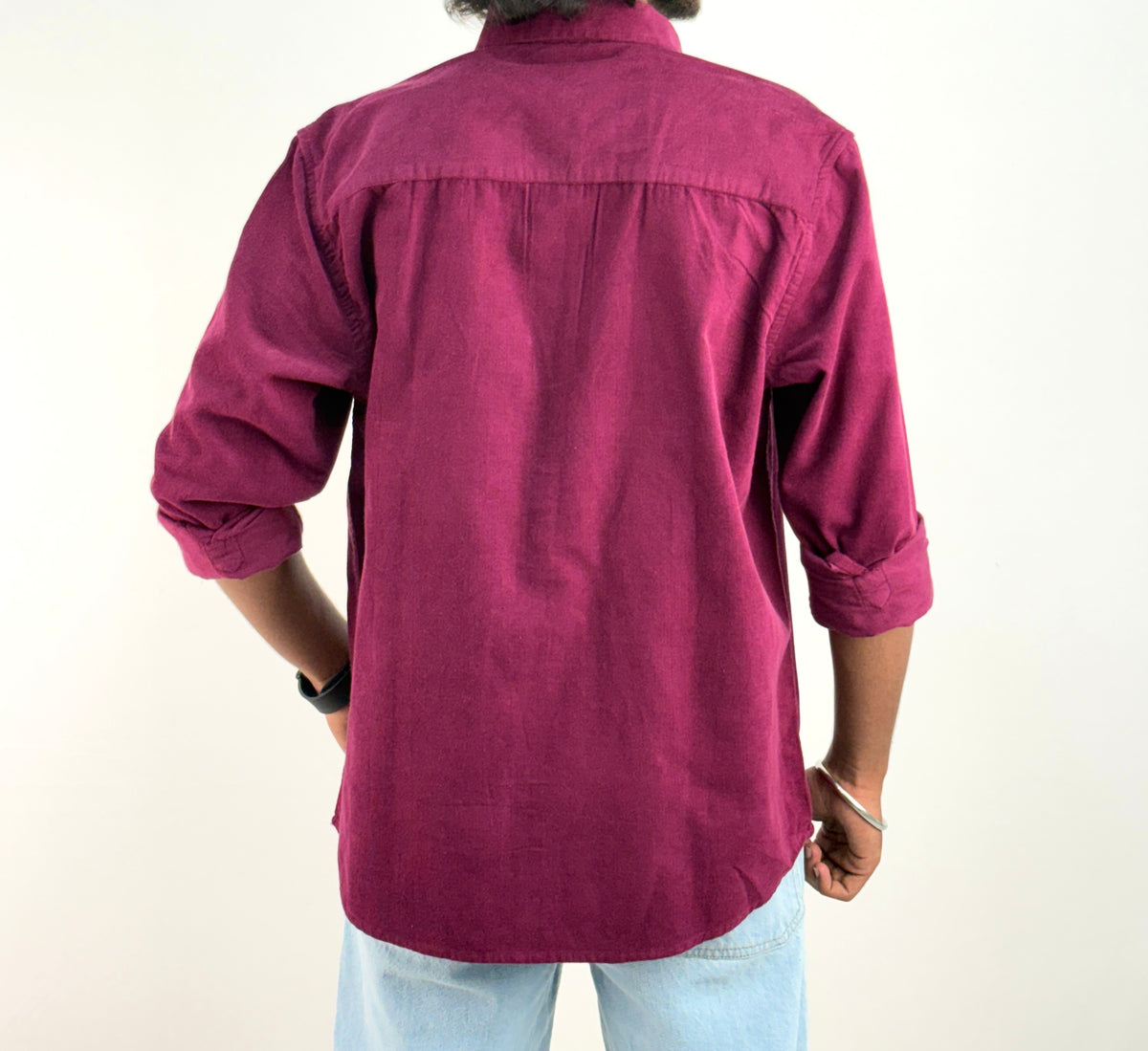 Maroon Corduroy Shirt