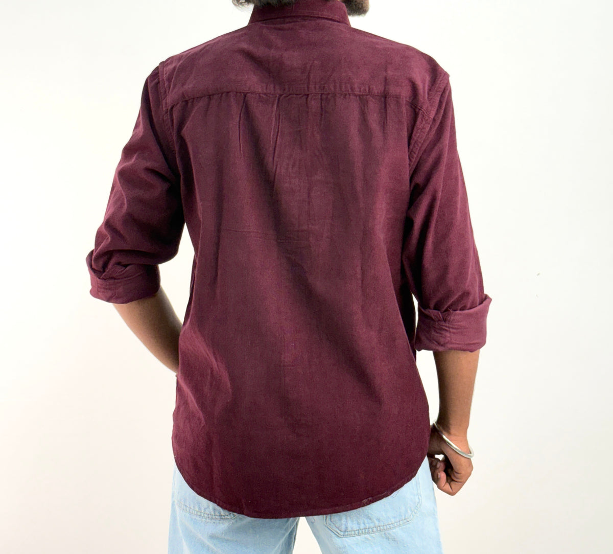 Wine Corduroy Shirt