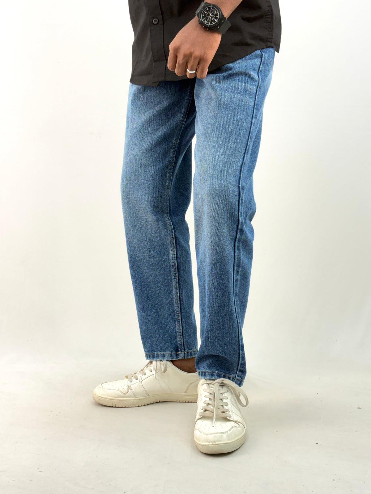Blue Semi Baggy Jean 1