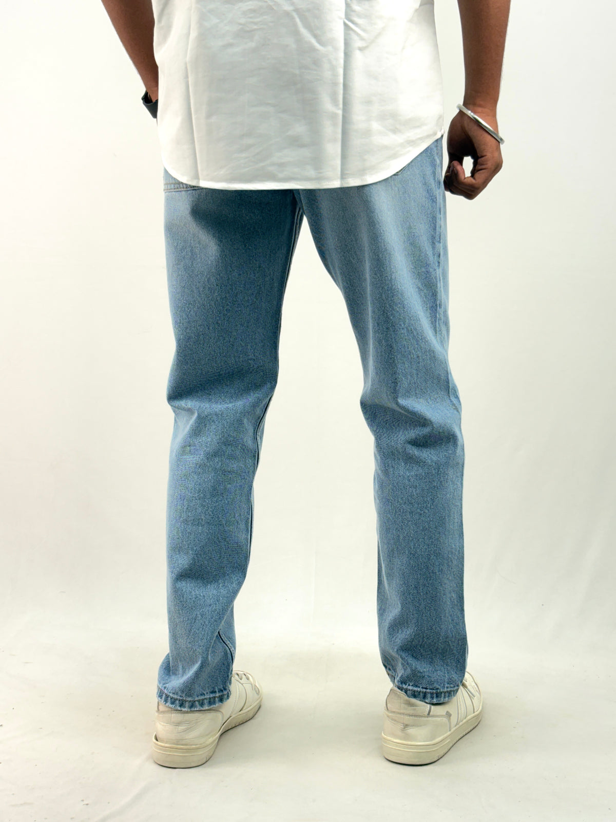 Ice Blue Semi Baggy Jean 1