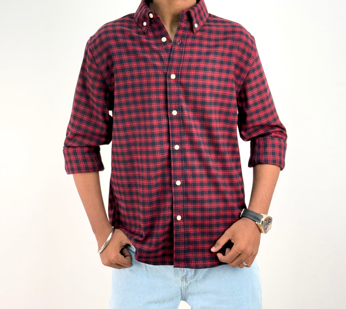 Red IMP Flannel Shirt 3