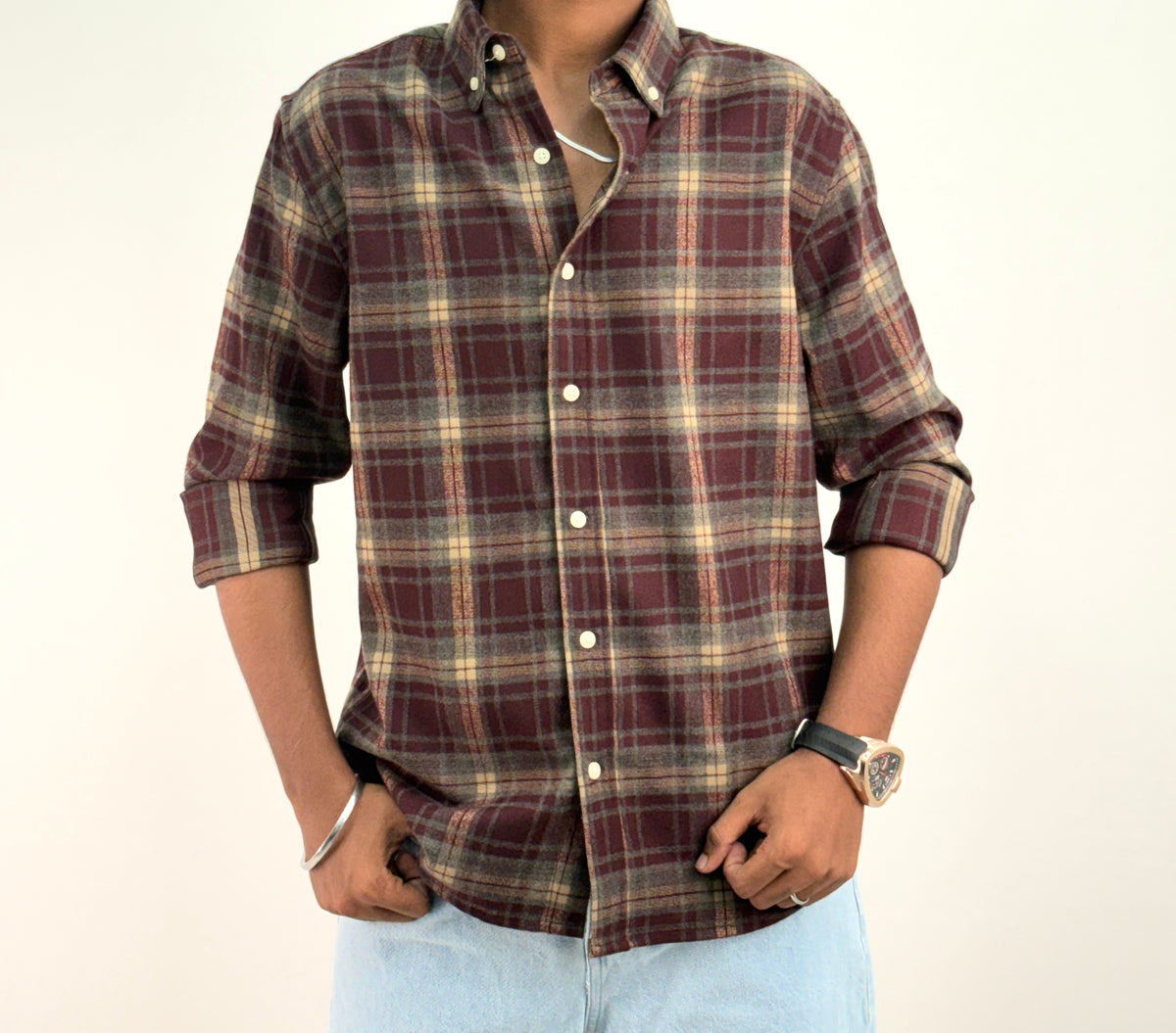 Wine IMP Flannel Shirt 3