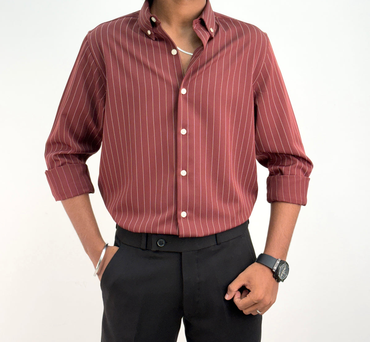 Red IMP Stripe Shirt