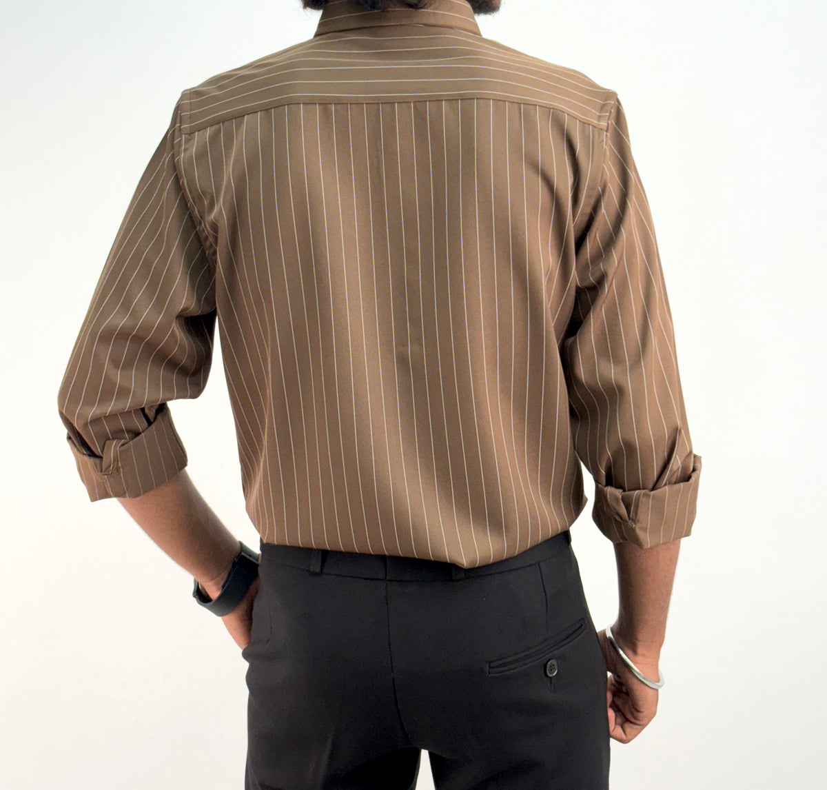 Brown IMP Stripe Shirt