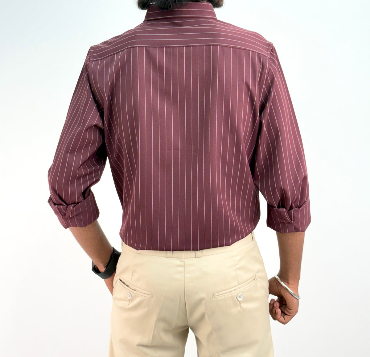 Maroon IMP Stripe Shirt