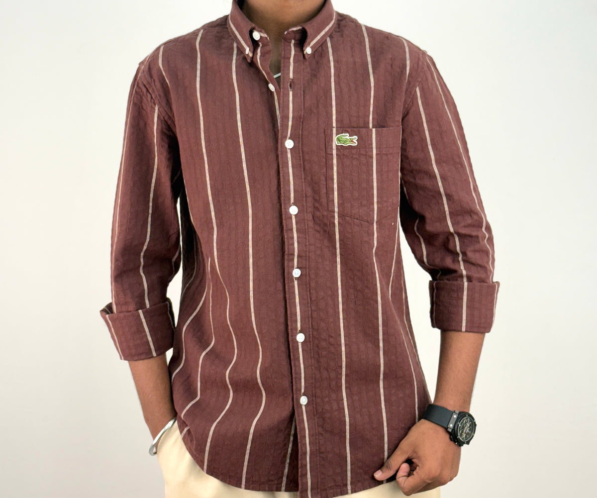 Maroon Stripe Shirt *