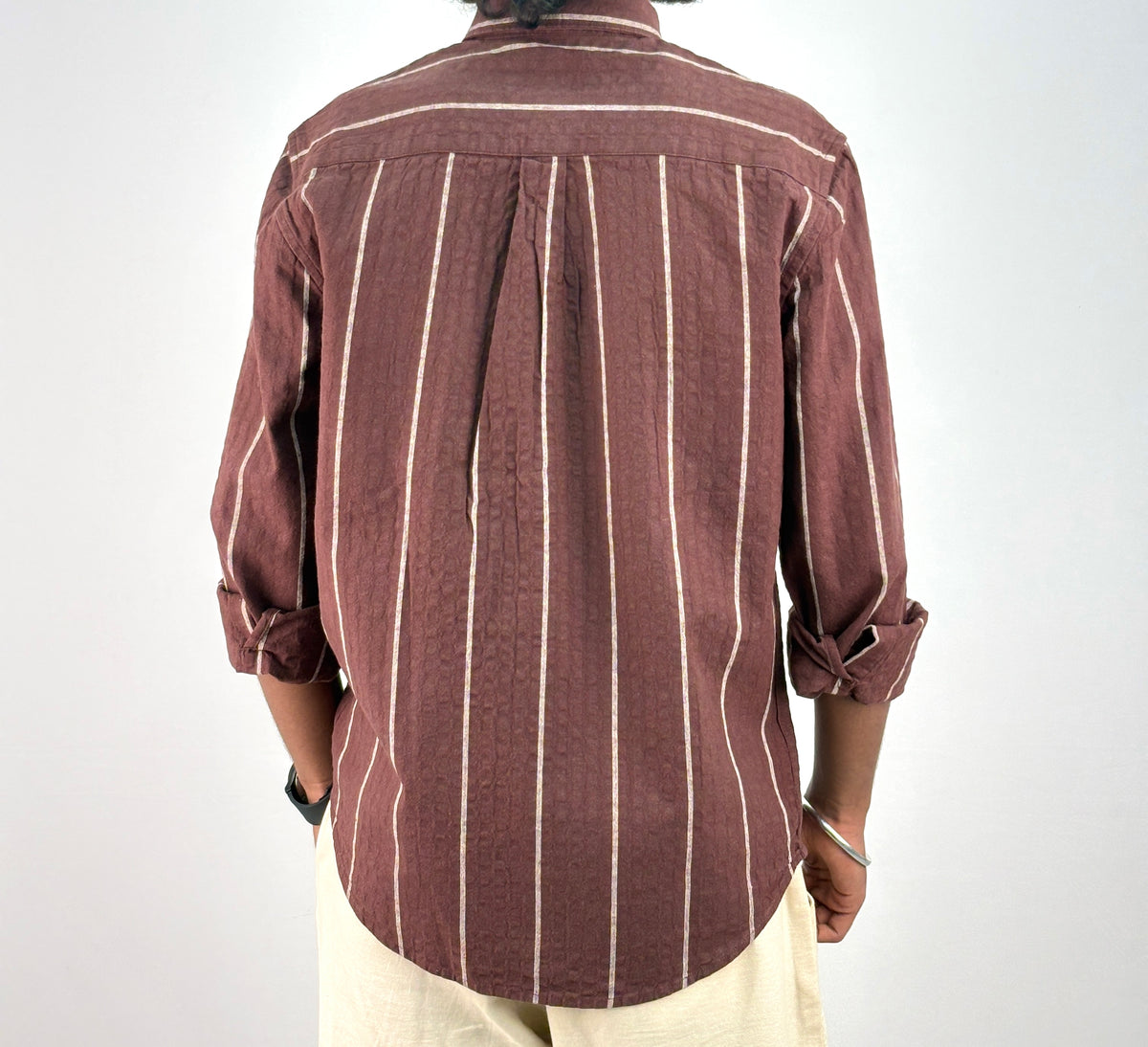Maroon Stripe Shirt *
