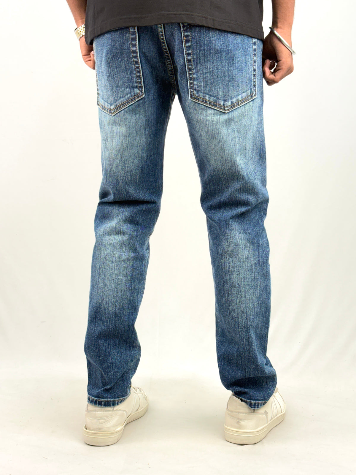 Blue Shade Ankle Fit Jean 1