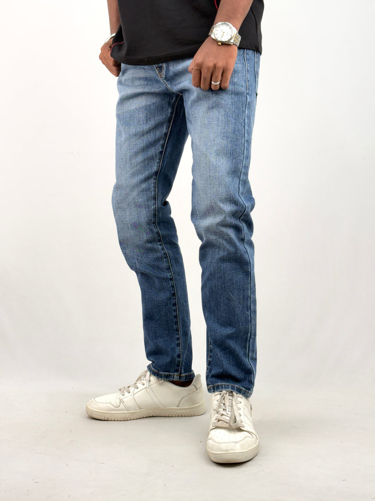 Blue Ankle Fit Jean 1