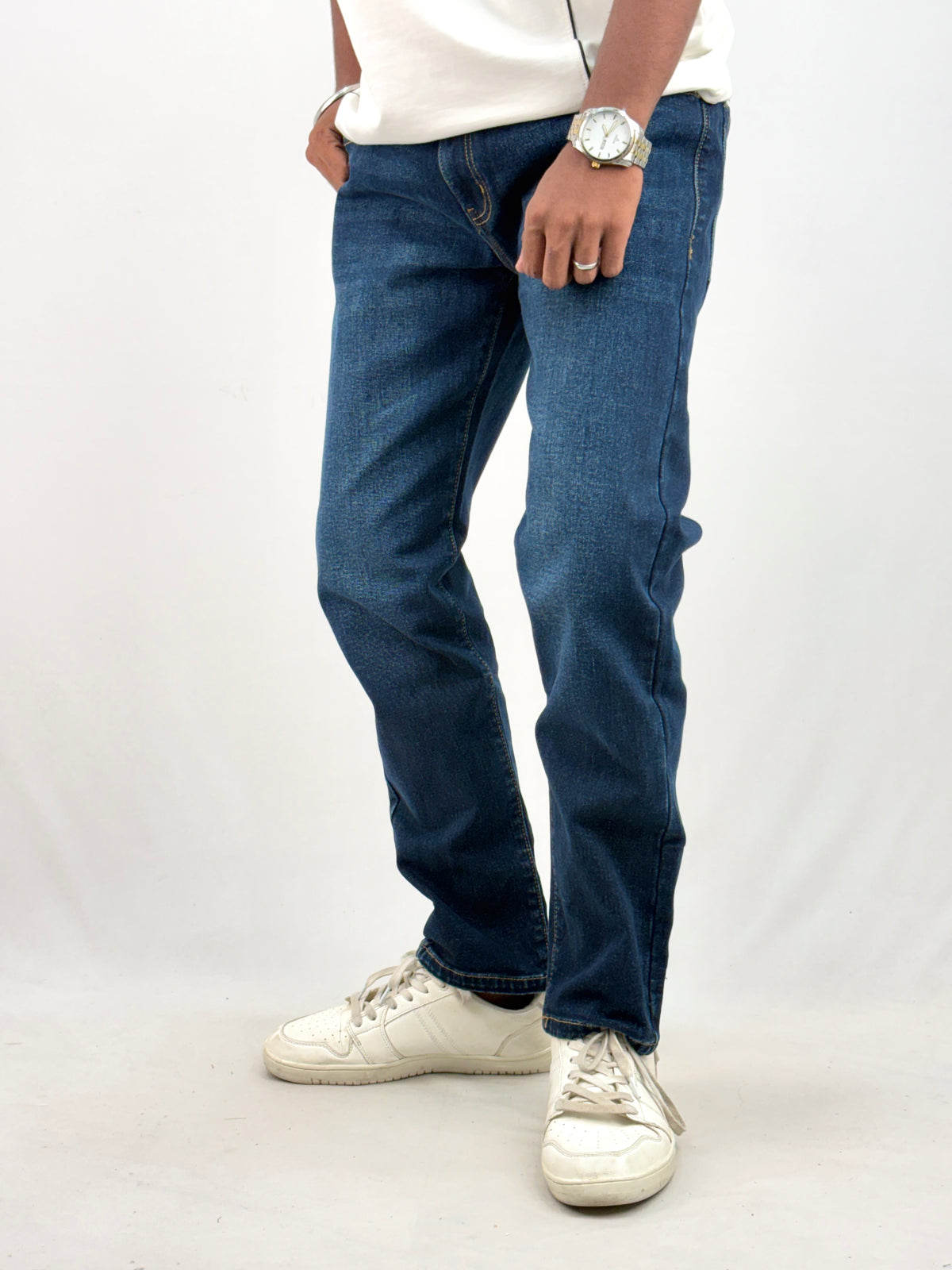 Dark Blue Ankle Fit Jean 1