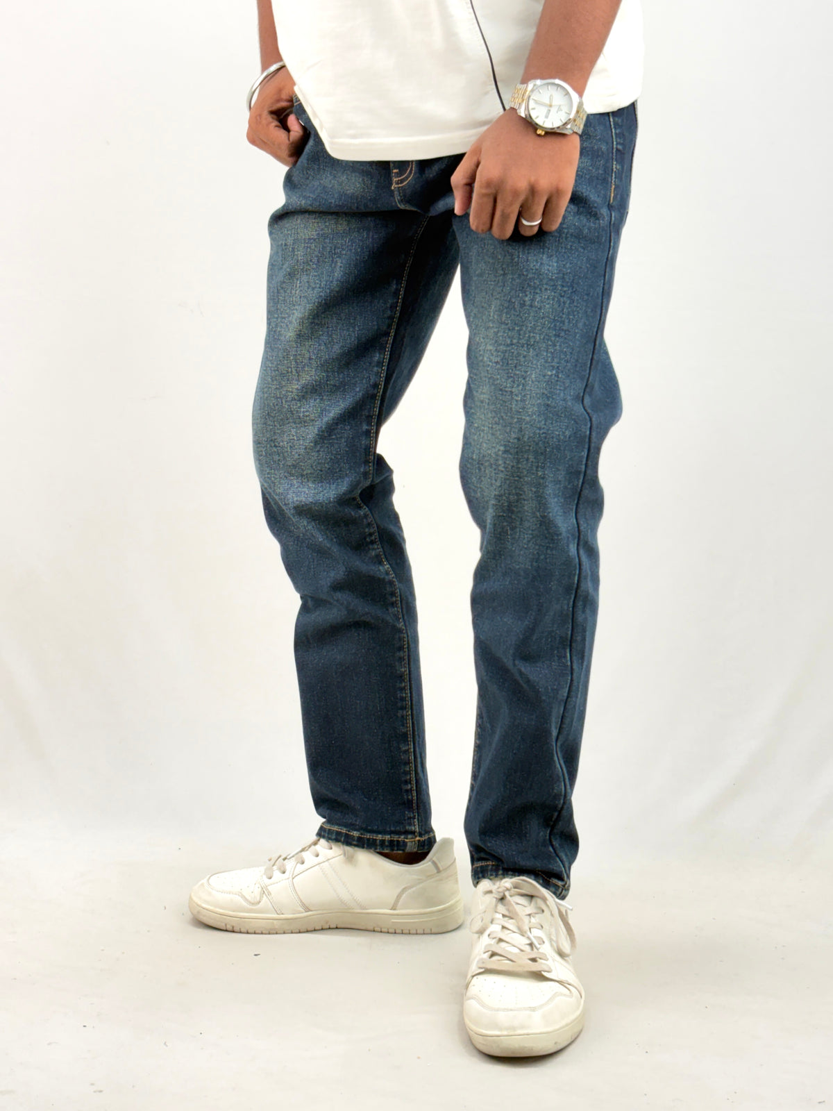 Teal Blue Ankle Fit Jean 1
