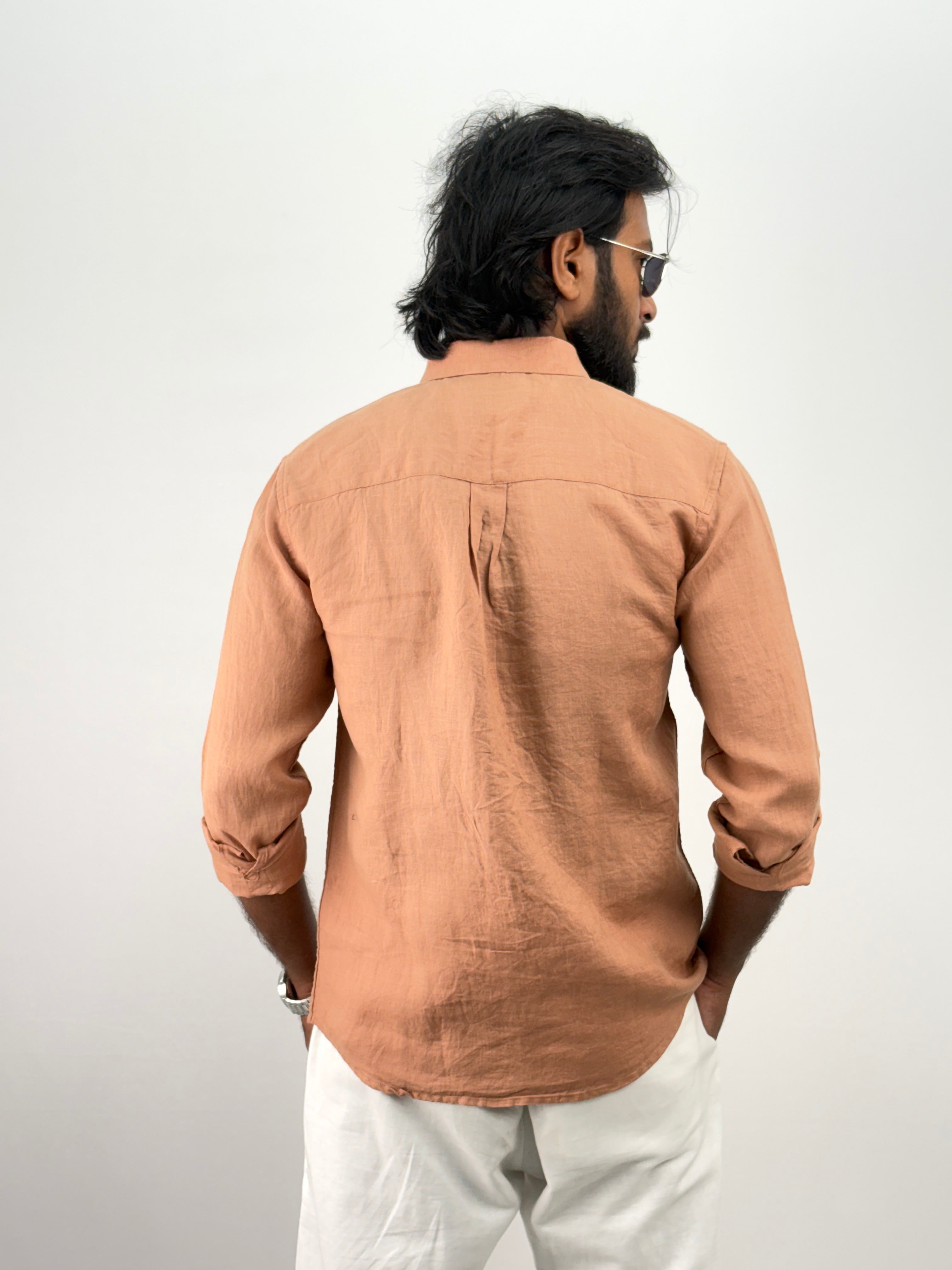 Fawn pure Linen Shirt 2