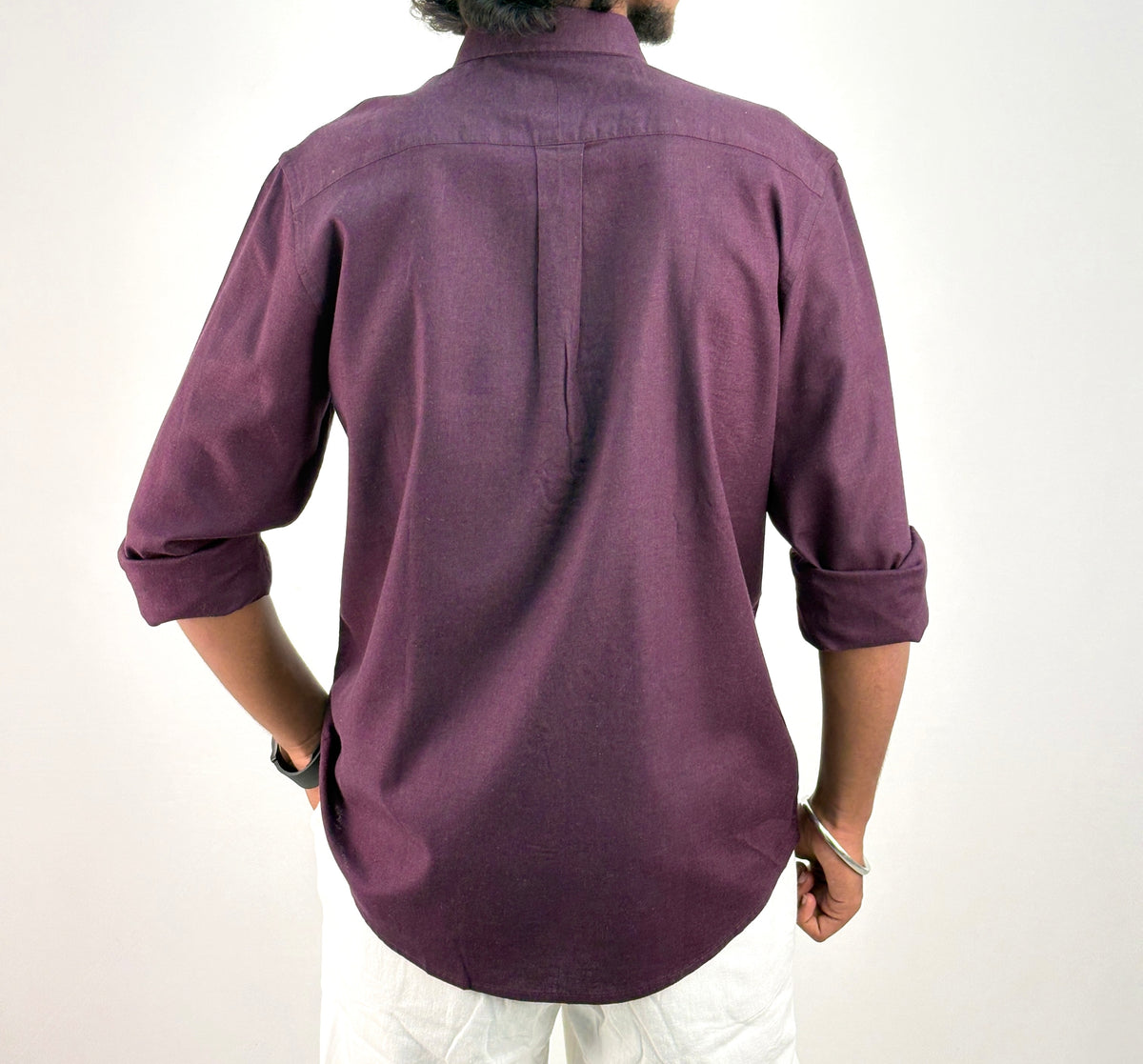 Wine Linen Shirt
