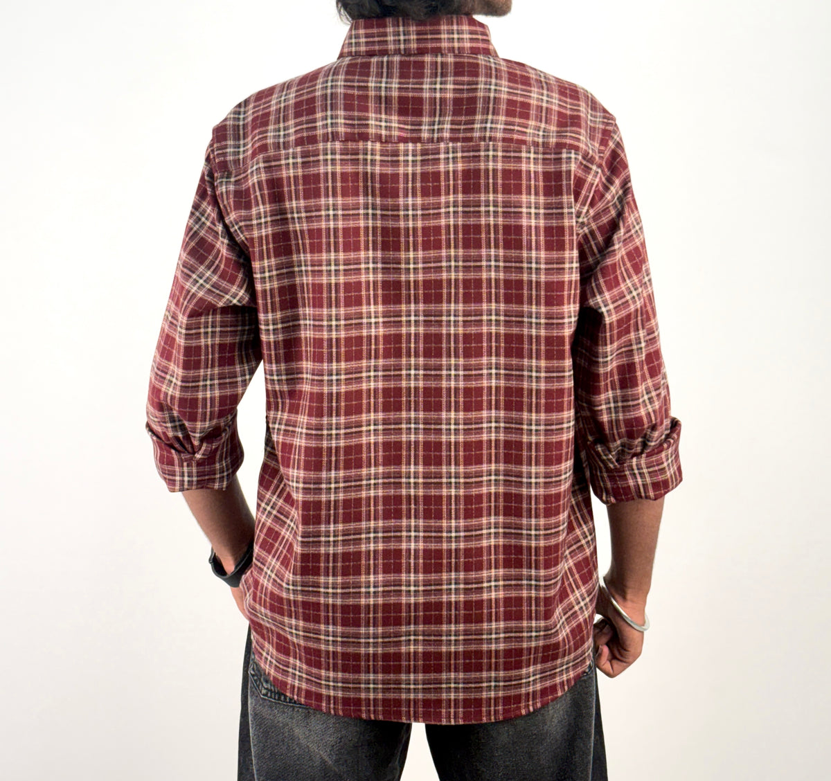 Maroon IMP Flannel Shirt 4