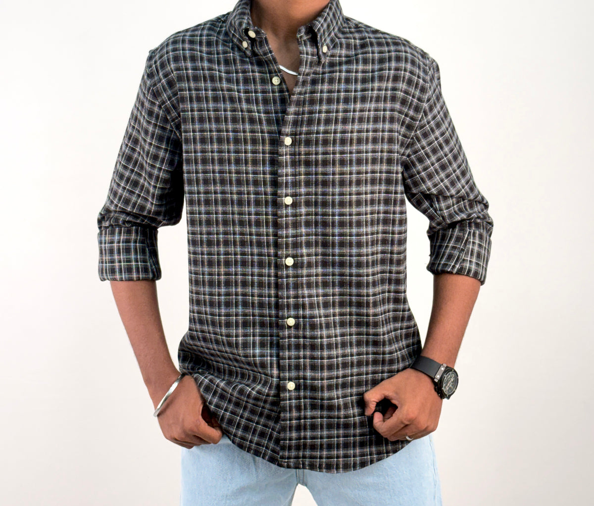 Black IMP Flannel Shirt 4