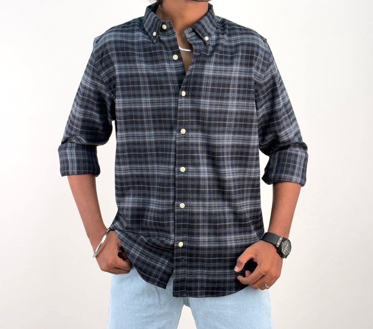 Navy IMP Flannel Shirt 4