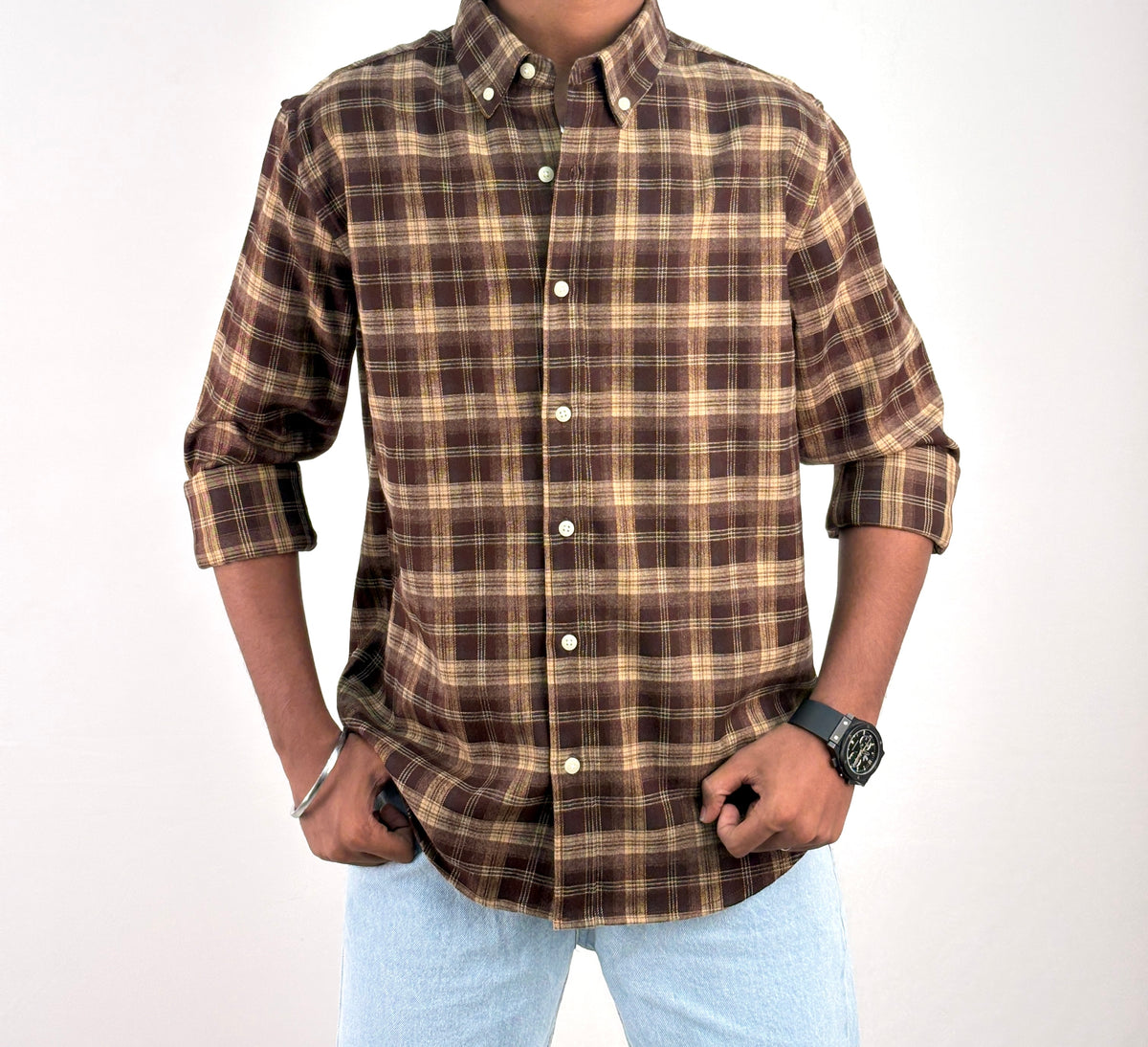 Dark Brown IMP Flannel Shirt 4
