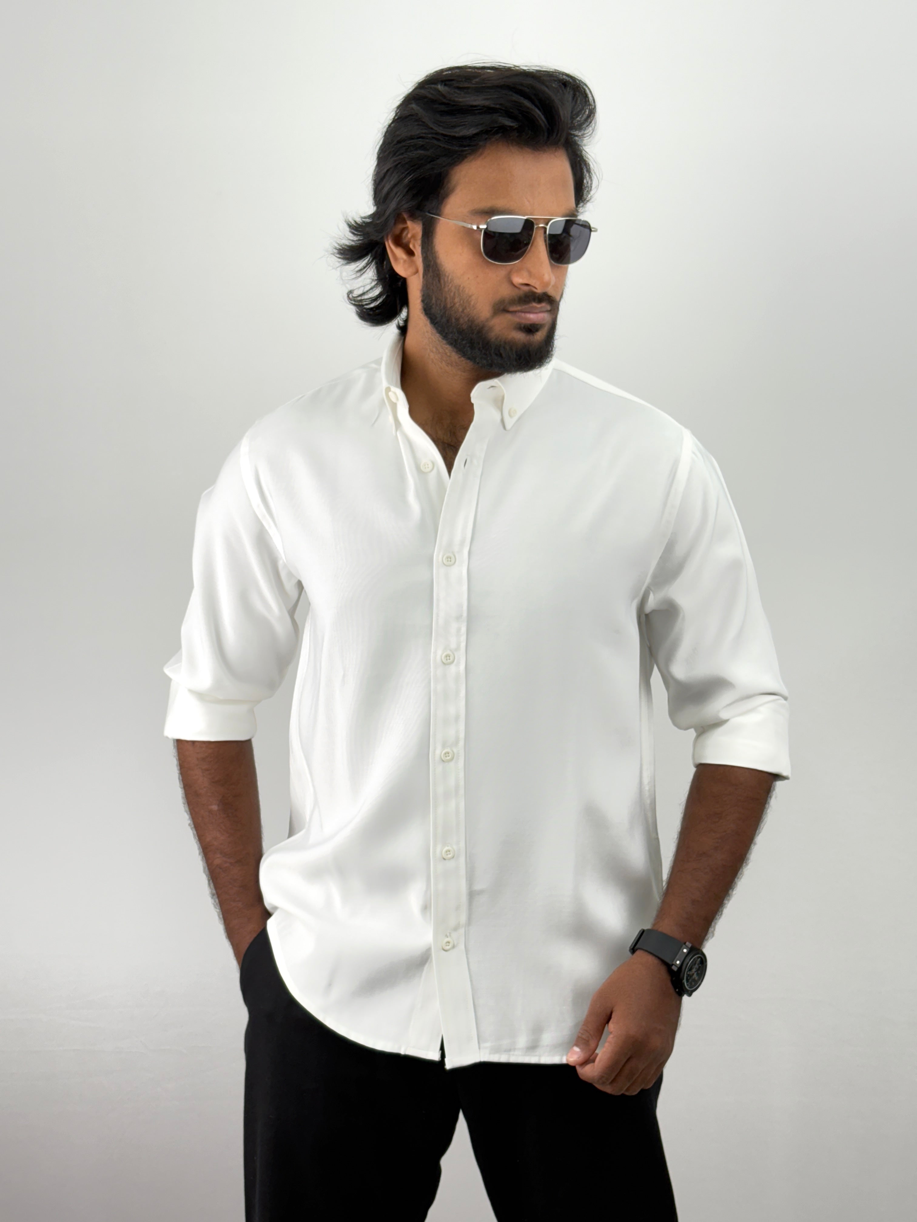 White IMP Plain Shirts