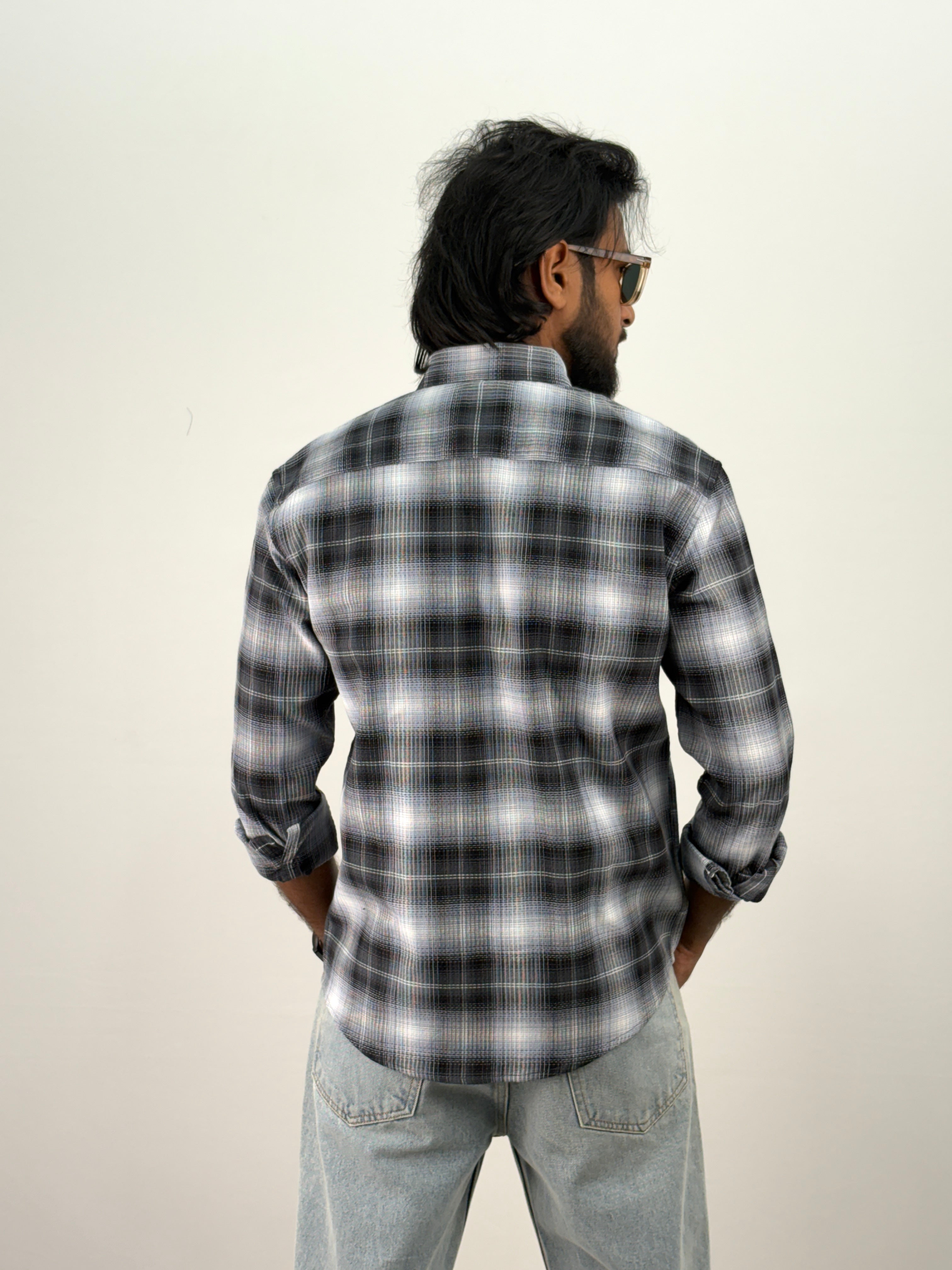 Dark Grey Flannel Shirt