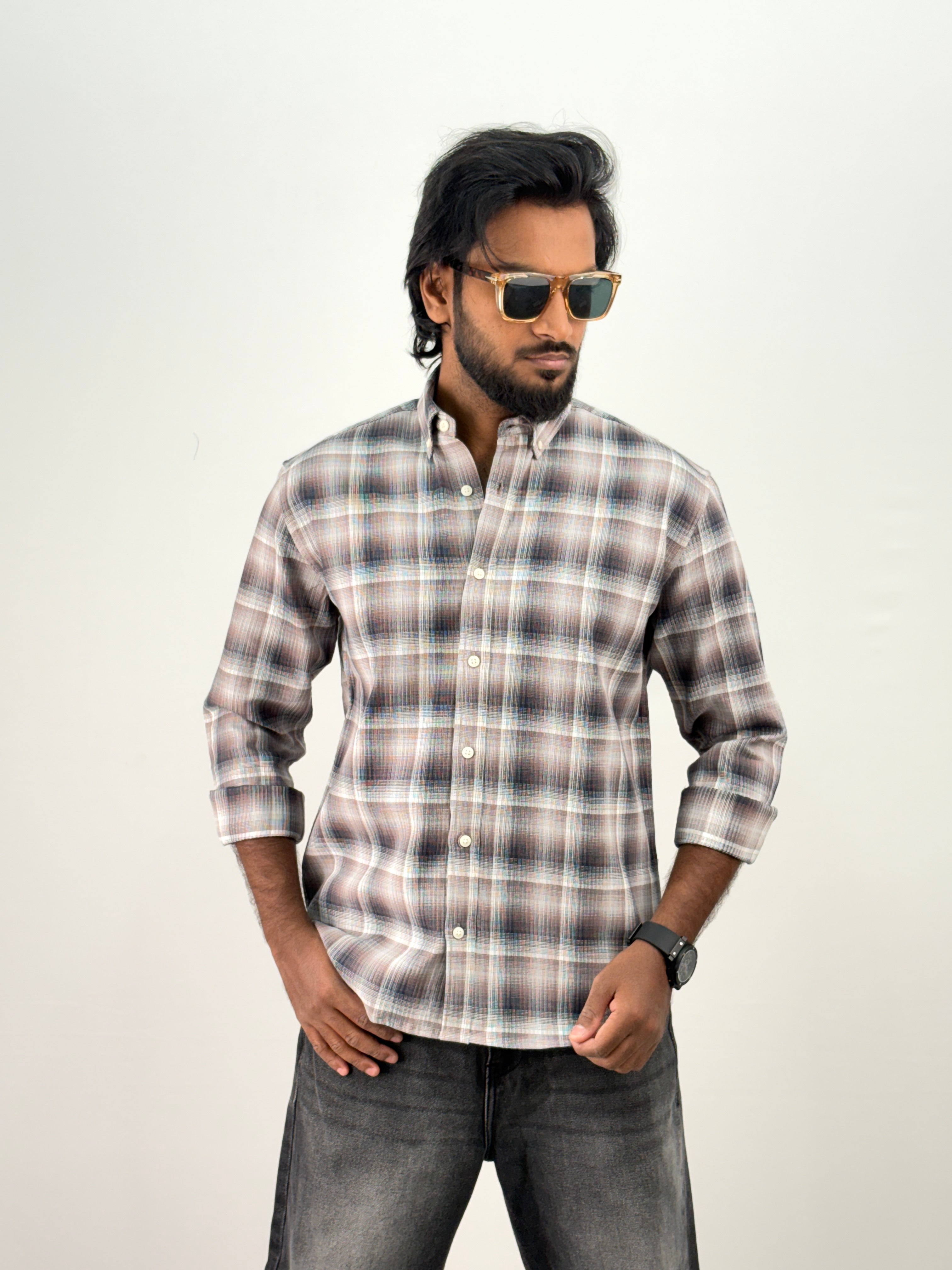 Peach Flannel Shirt