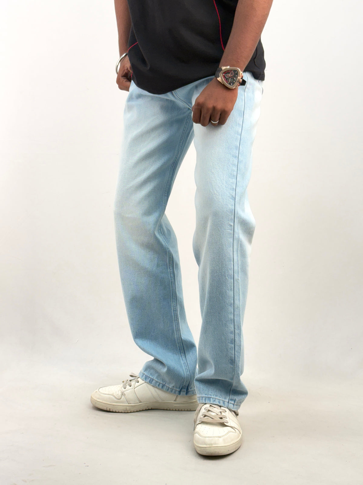 Ice Blue Straight Fit Jean 1