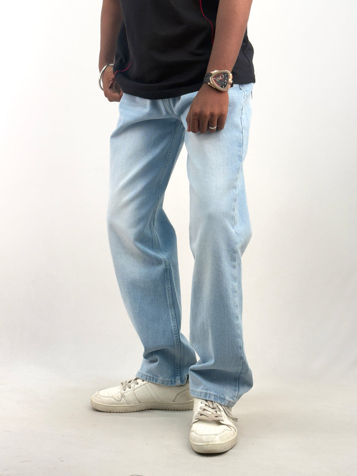 Light Blue Straight Fit Jean 3