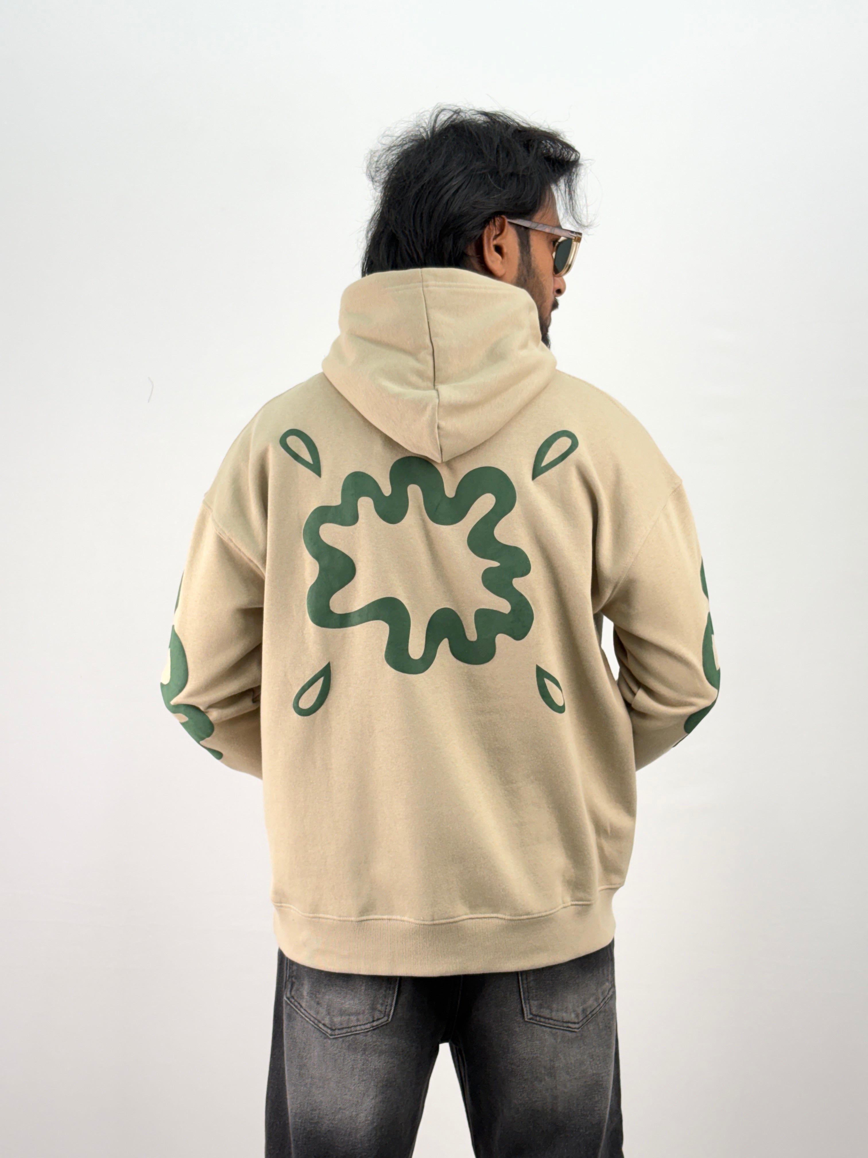 Beige Oversized Hoodie