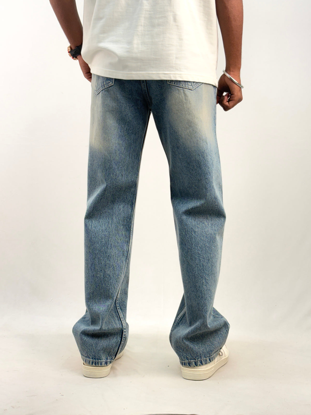 Dusty Blue Straight Fit Jean 4
